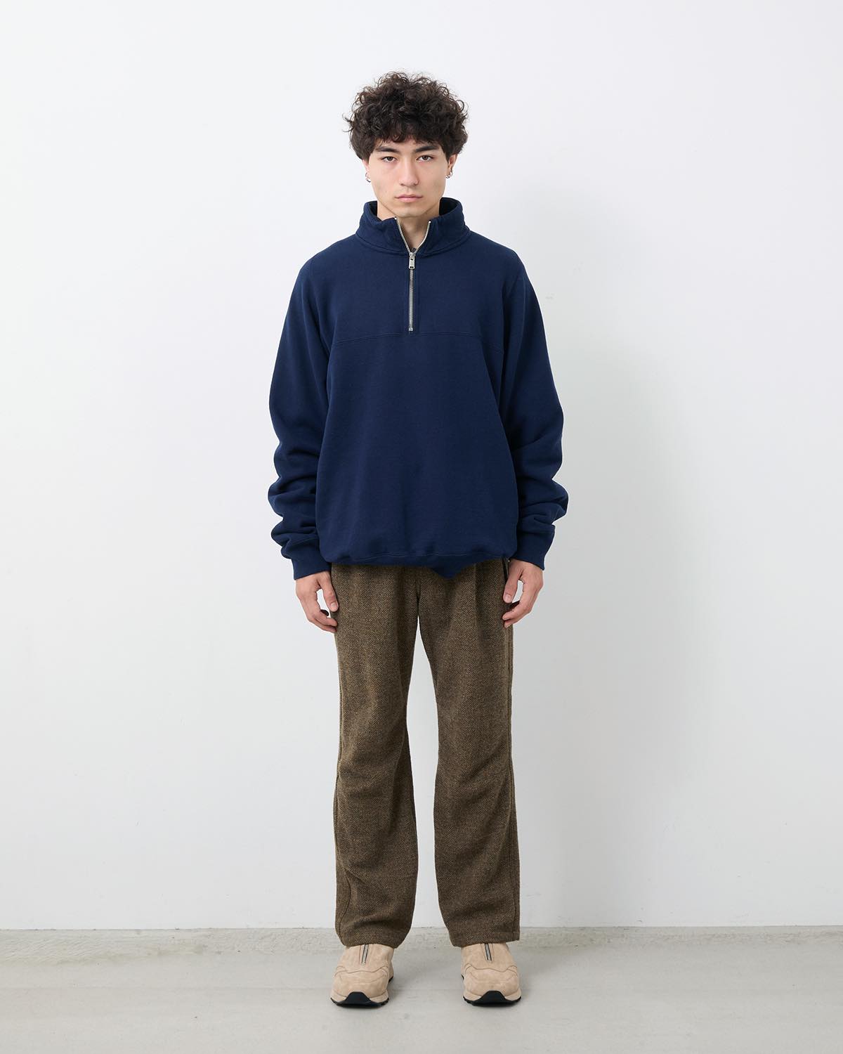 WANDERER EASY PANTS WOOL HERRINGBONE