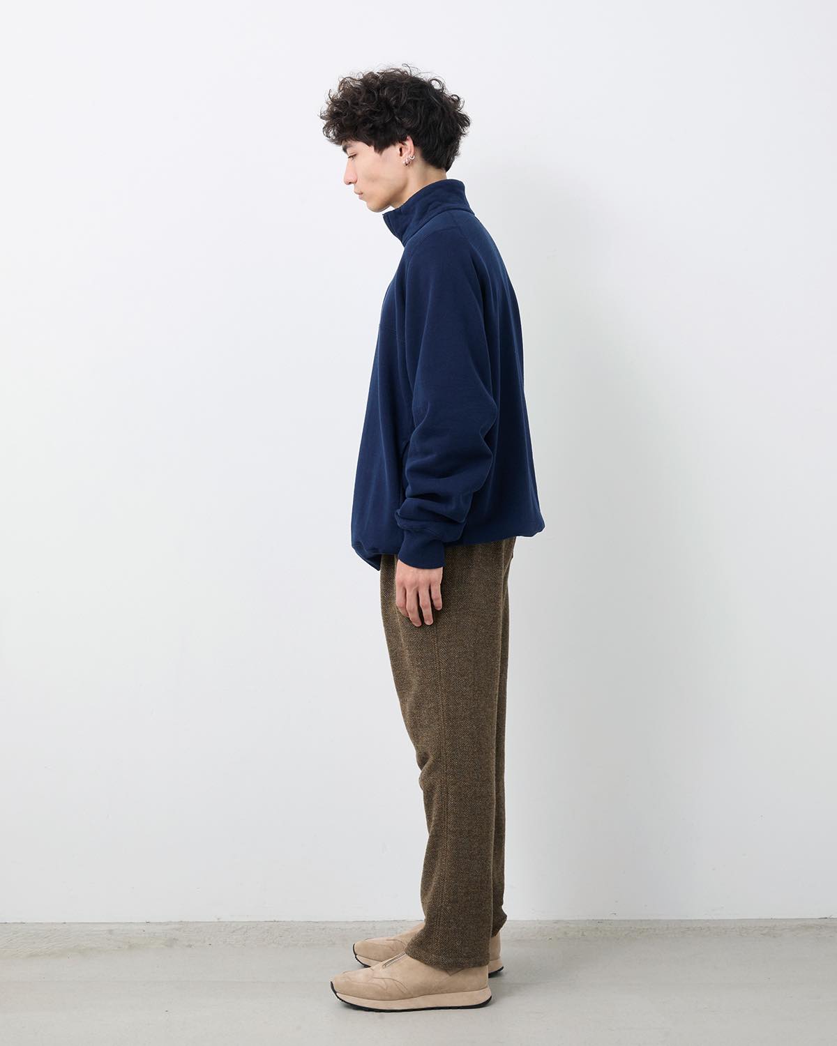 WANDERER EASY PANTS WOOL HERRINGBONE