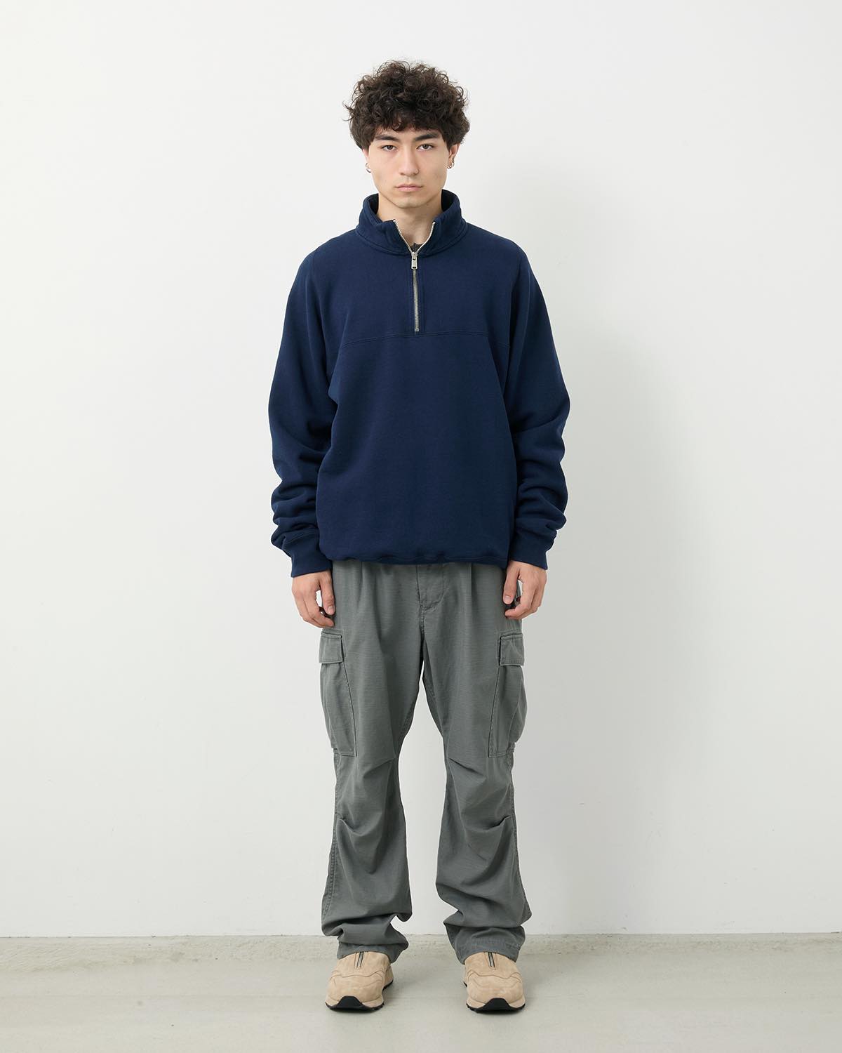 TROOPER 6P TROUSERS COTTON BACKSATIN PIGMENT DYE