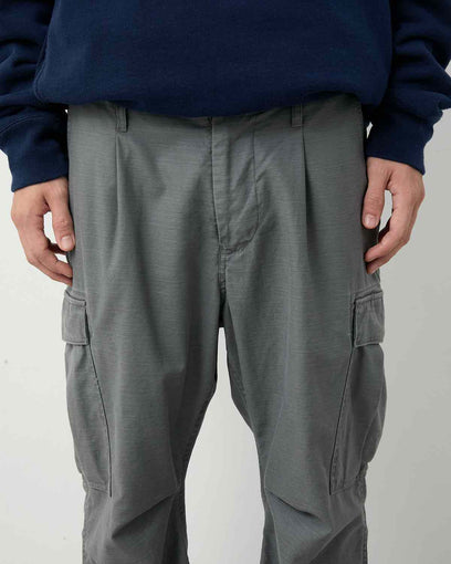 TROOPER 6P TROUSERS COTTON BACKSATIN PIGMENT DYE