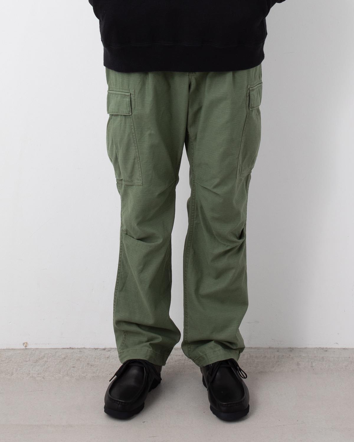 TROOPER 6P TROUSERS COTTON BACKSATIN PIGMENT DYE