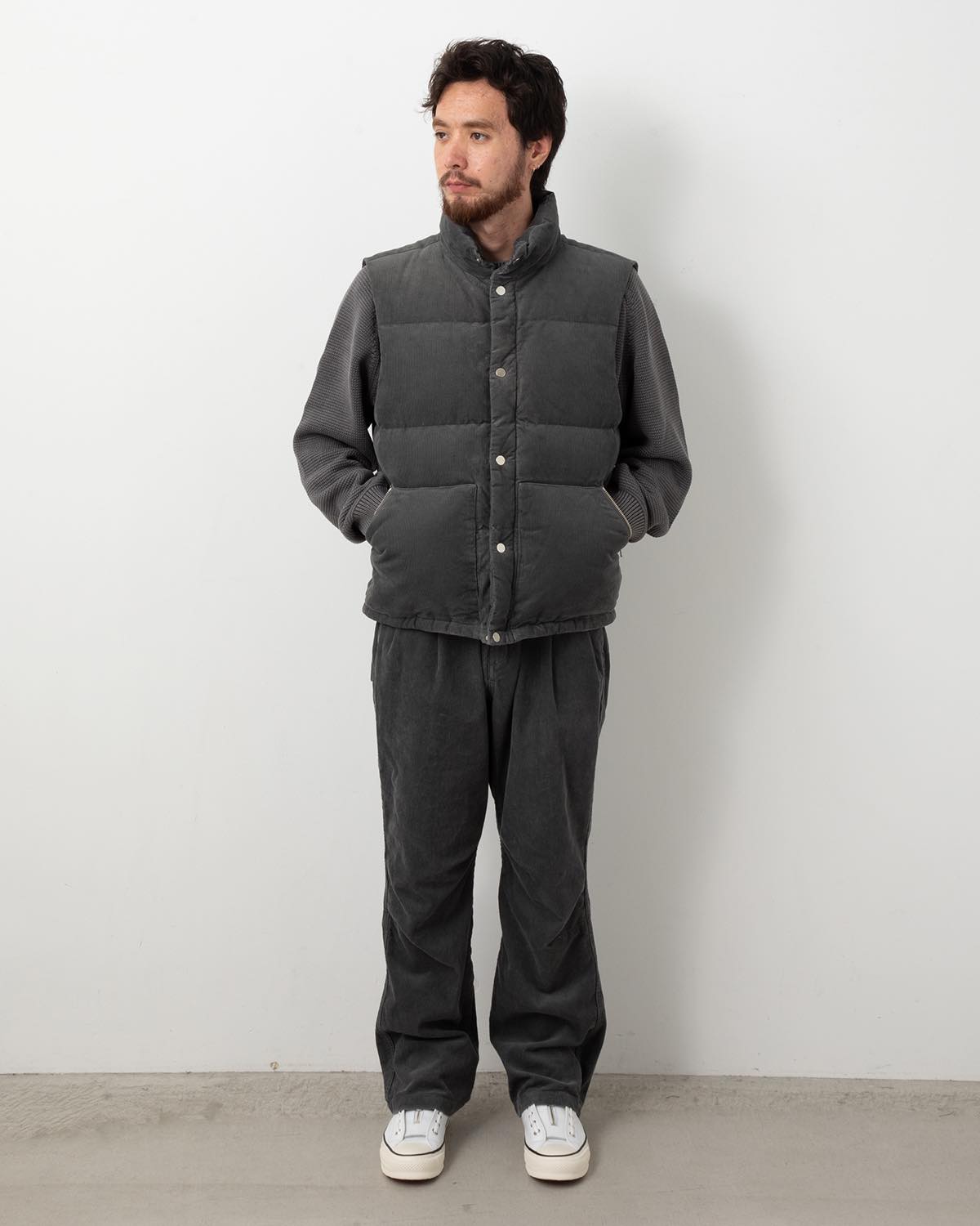 WANDERER EASY PANTS COTTON CORD SULFUR DYE