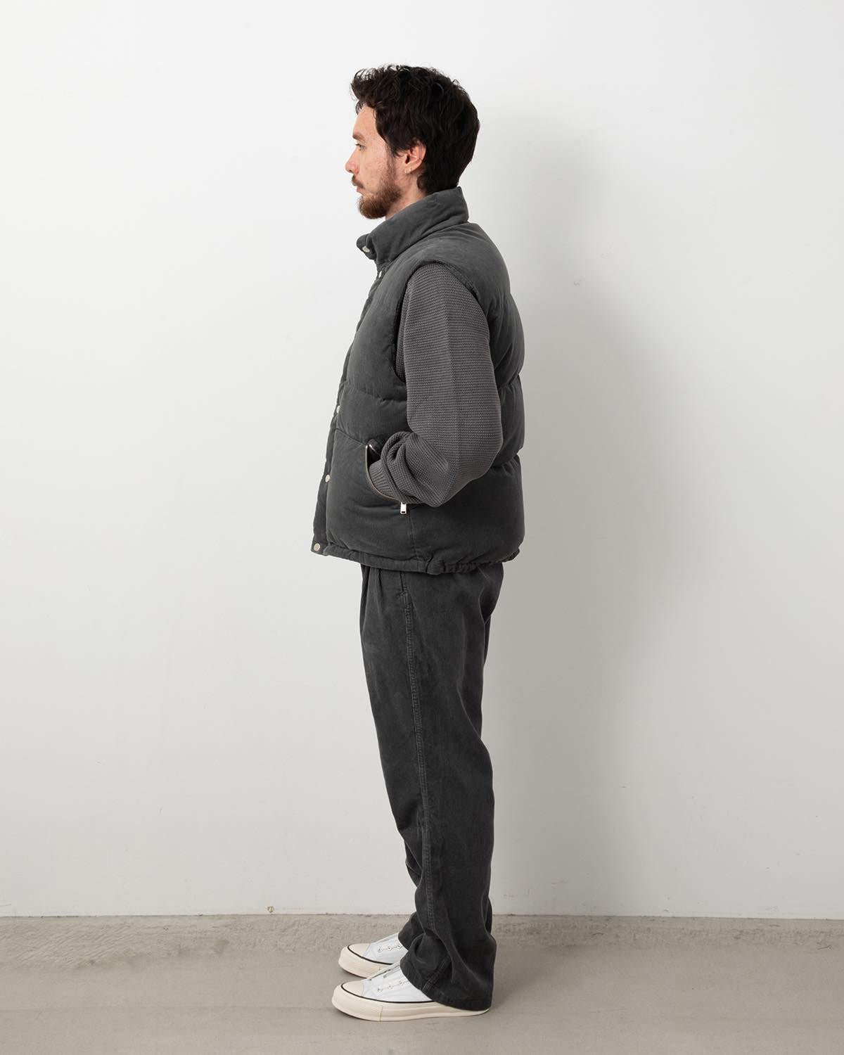 WANDERER EASY PANTS COTTON CORD SULFUR DYE