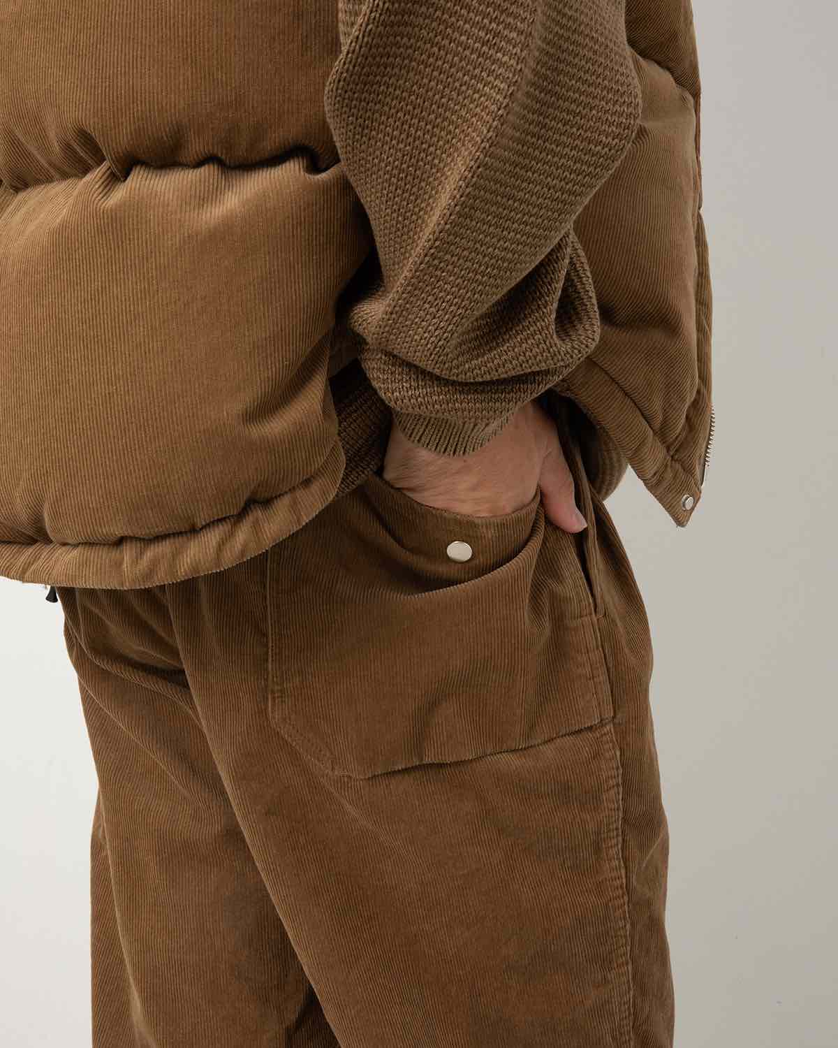 WANDERER EASY PANTS COTTON CORD SULFUR DYE