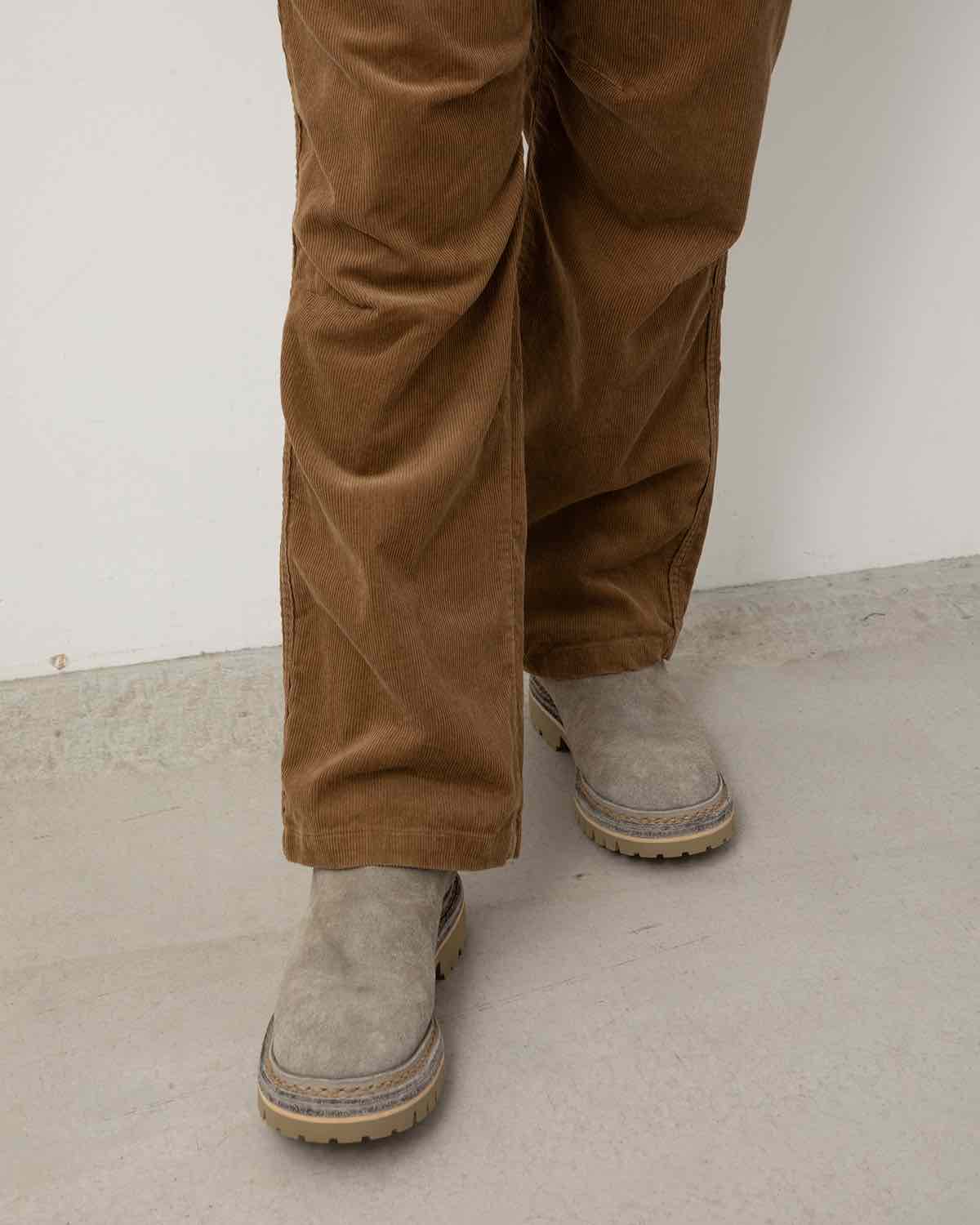 WANDERER EASY PANTS COTTON CORD SULFUR DYE