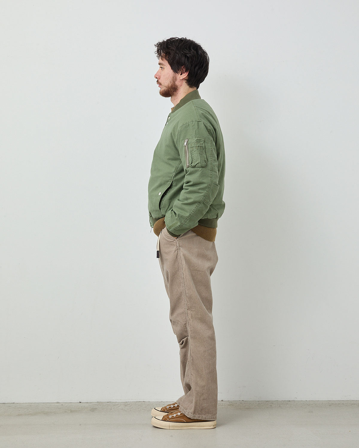 WALKER ST EASY PANTS COTTON CORD 8W SULFUR DYE by Gramicci