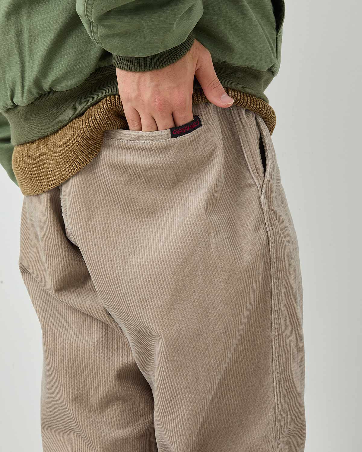 WALKER ST EASY PANTS COTTON CORD 8W SULFUR DYE by Gramicci