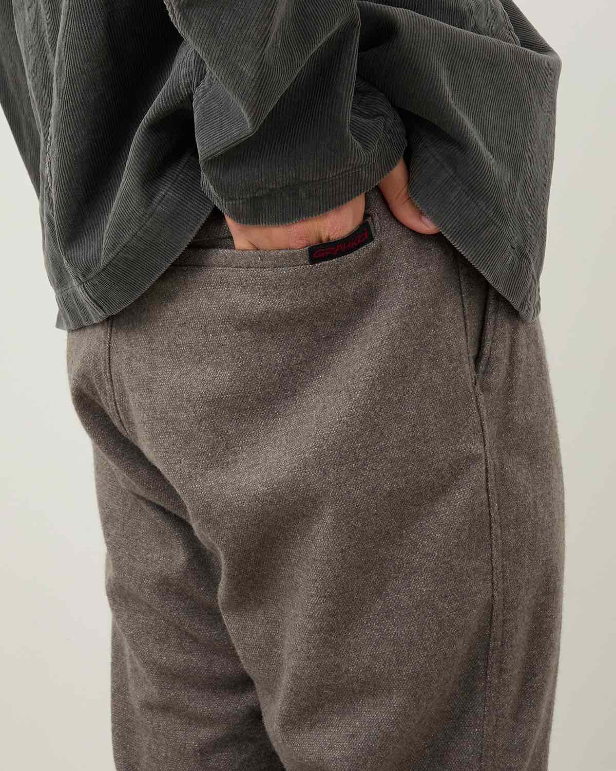 WALKER TP EASY PANTS WOOL CASHMERE TWILL by Gramicci