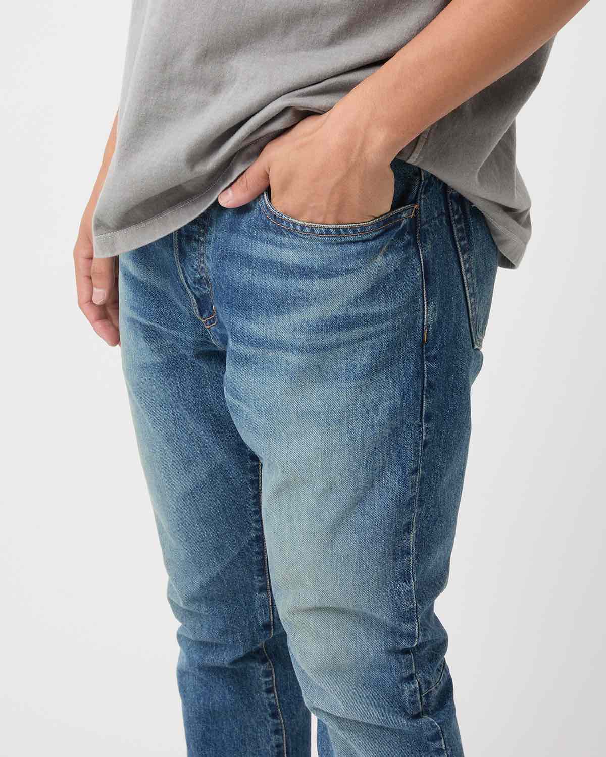 DWELLER 5P JEANS NR COTTON 11.5oz DENIM VW DARK