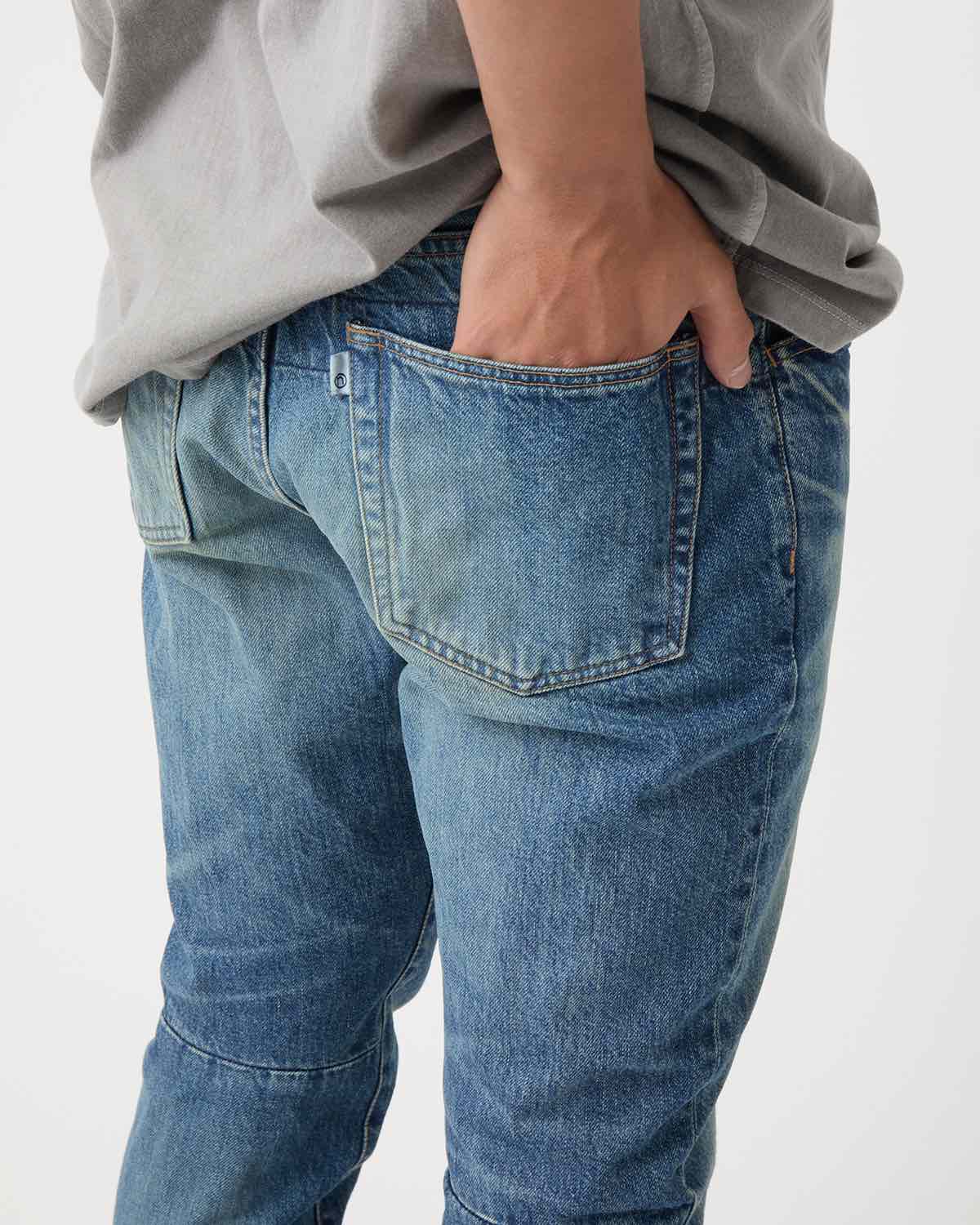 DWELLER 5P JEANS NR COTTON 11.5oz DENIM VW DARK