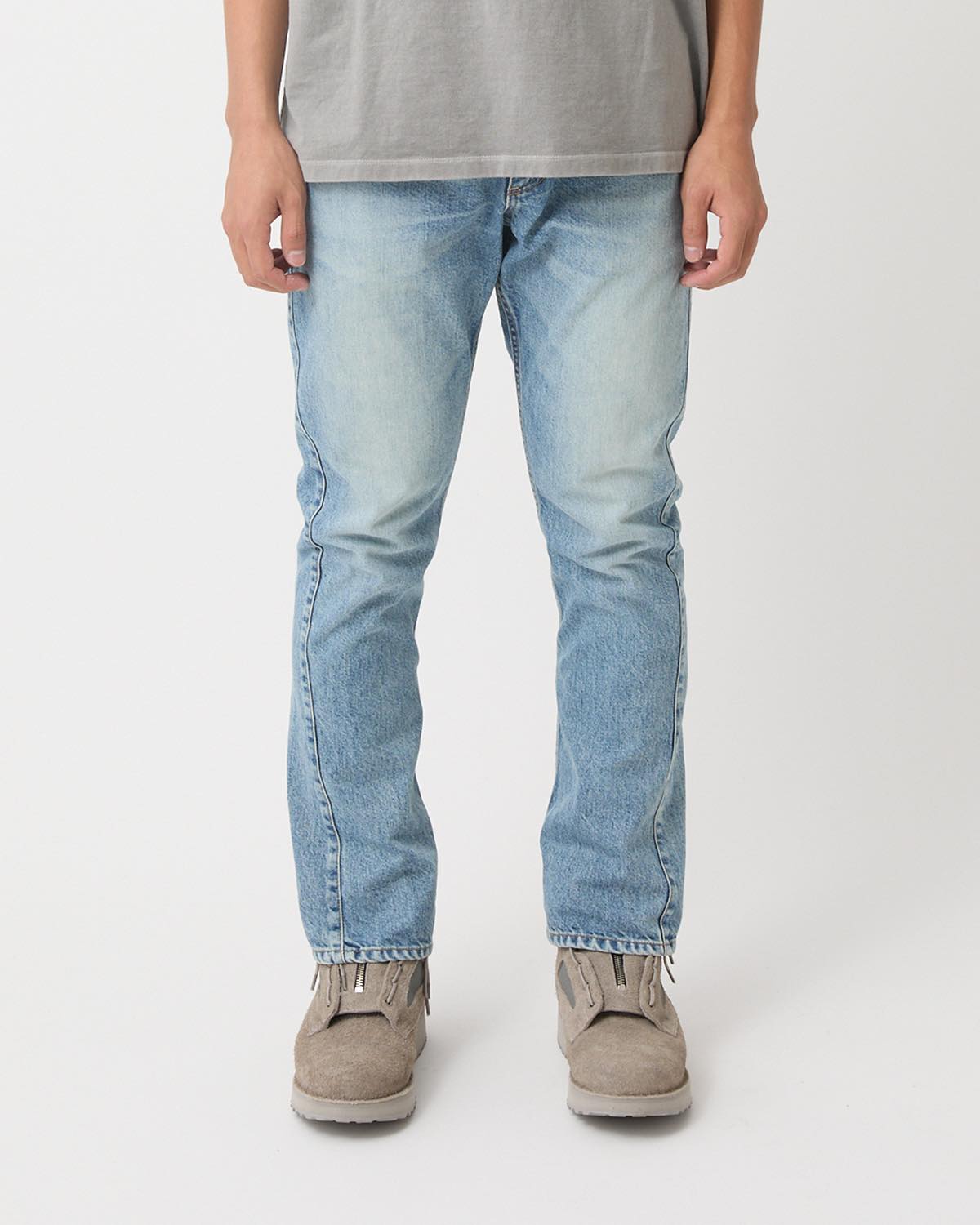 DWELLER 5P JEANS FL COTTON 11.5oz DENIM VW LIGHT