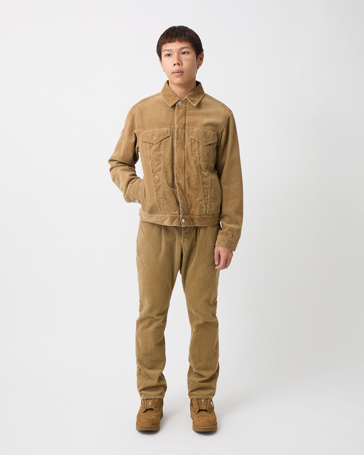 DWELLER 5P JEANS TP COTTON CORD SULFUR DYE