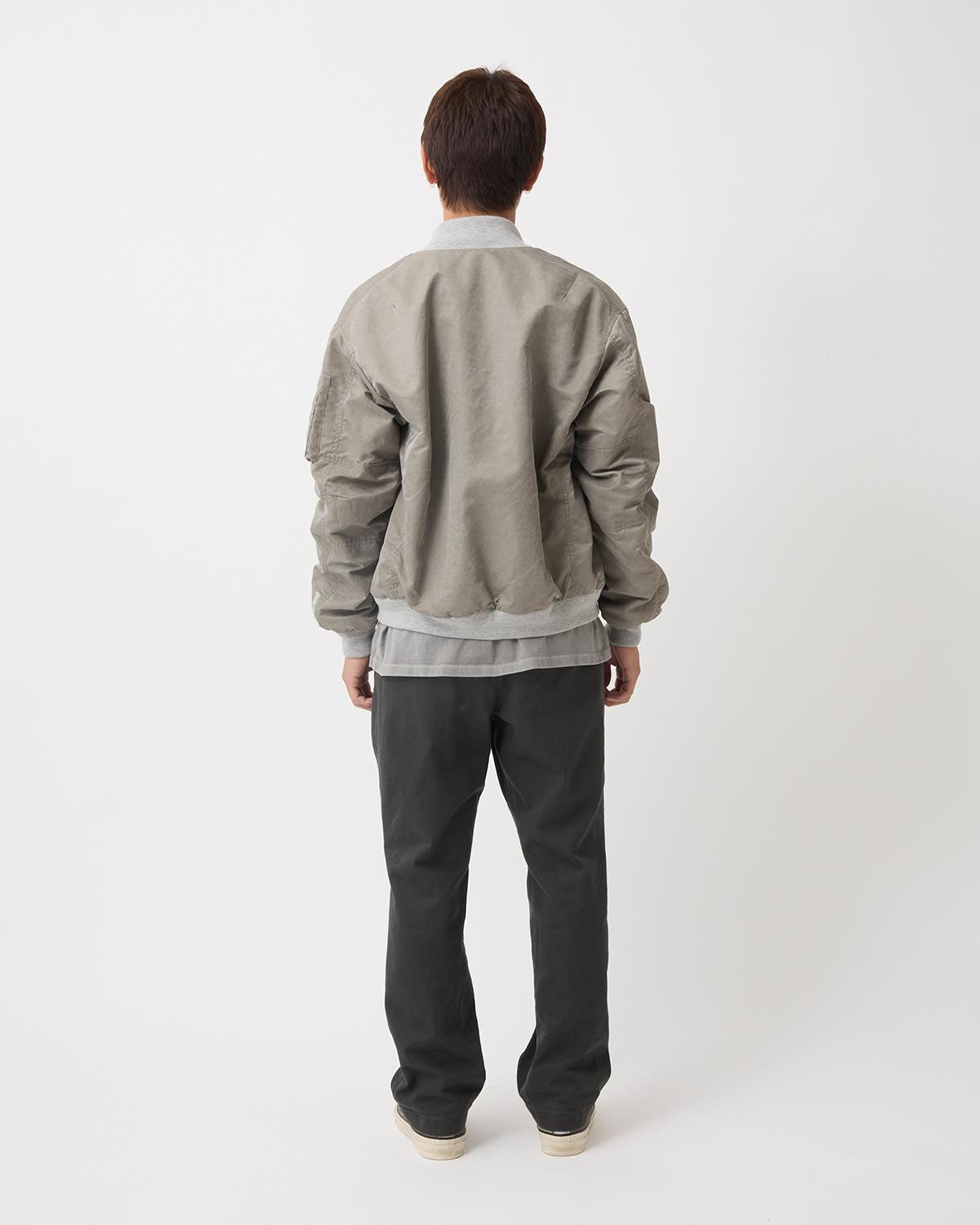 OFFICER CHINO TROUSERS COTTON TWILL PIGMENT DYE
