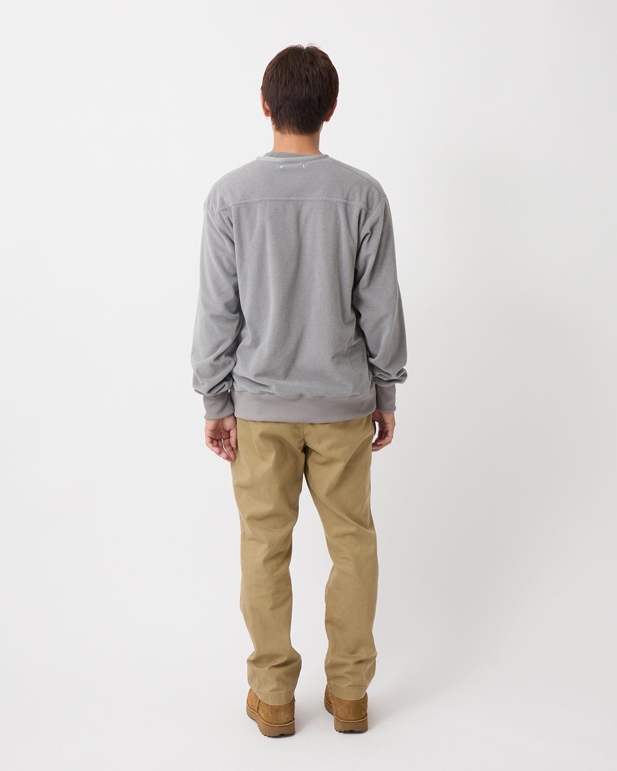 OFFICER CHINO TROUSERS COTTON TWILL PIGMENT DYE