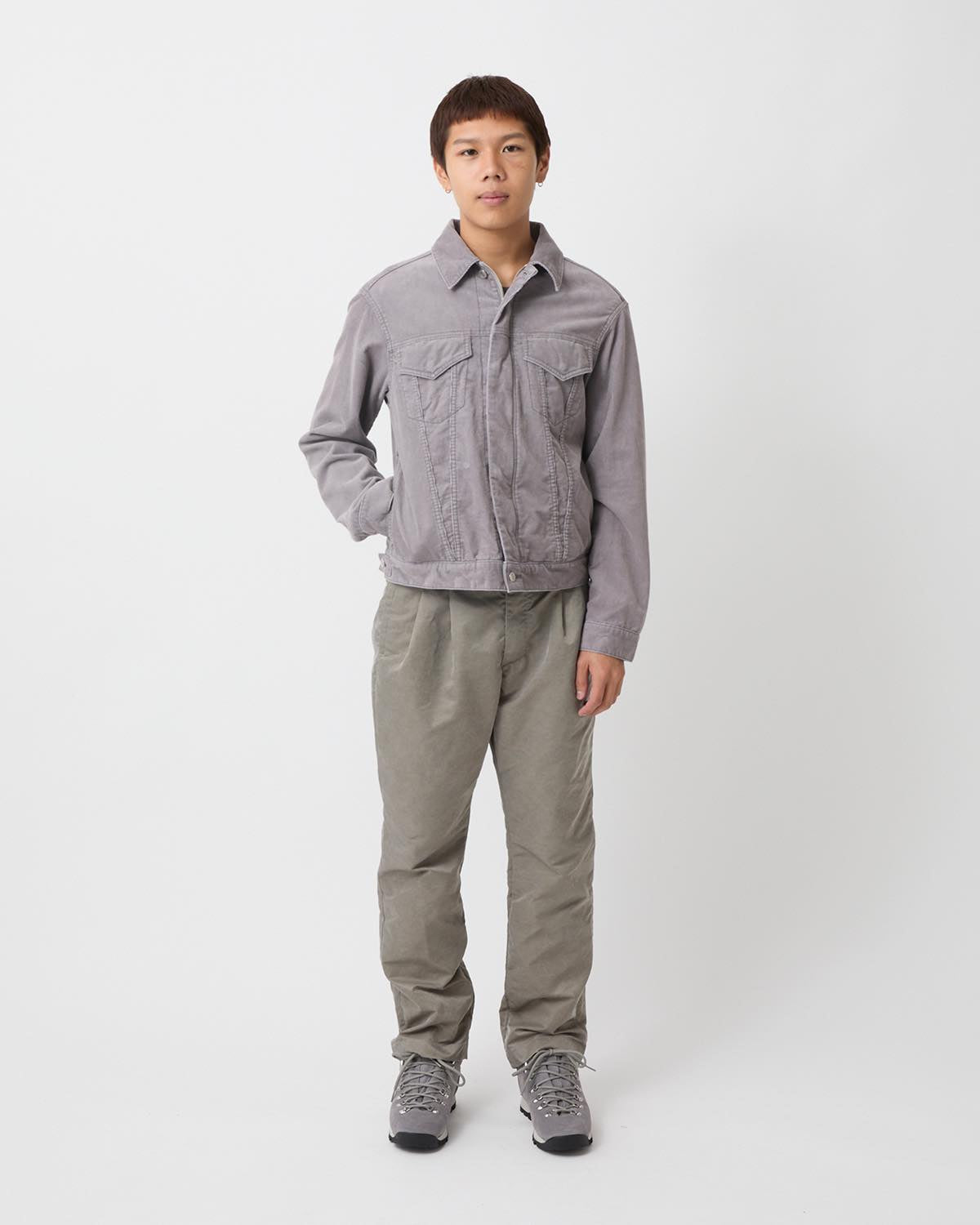 OFFICER CHINO TROUSERS NYLON TWILL PIGMENT DYE