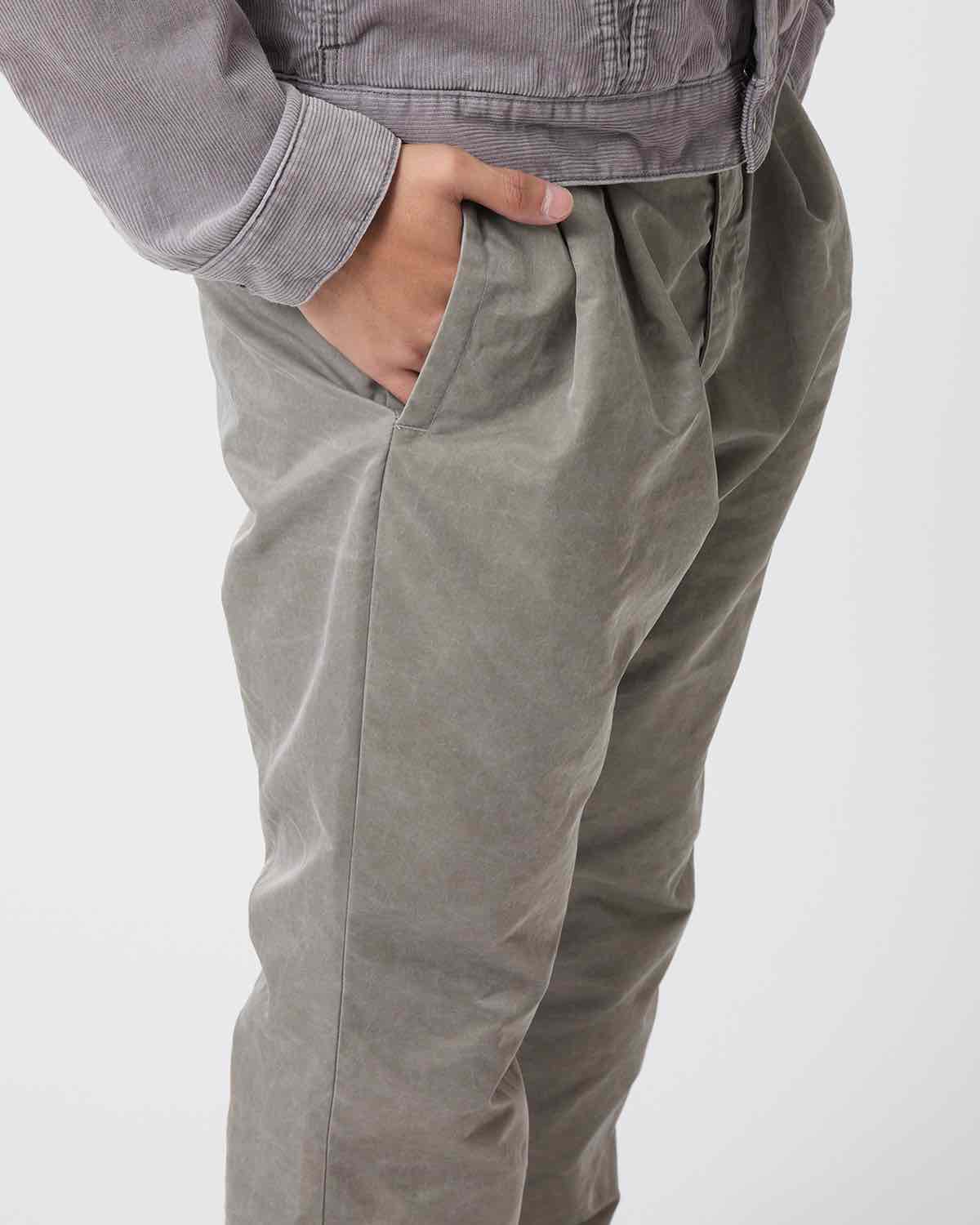OFFICER CHINO TROUSERS NYLON TWILL PIGMENT DYE