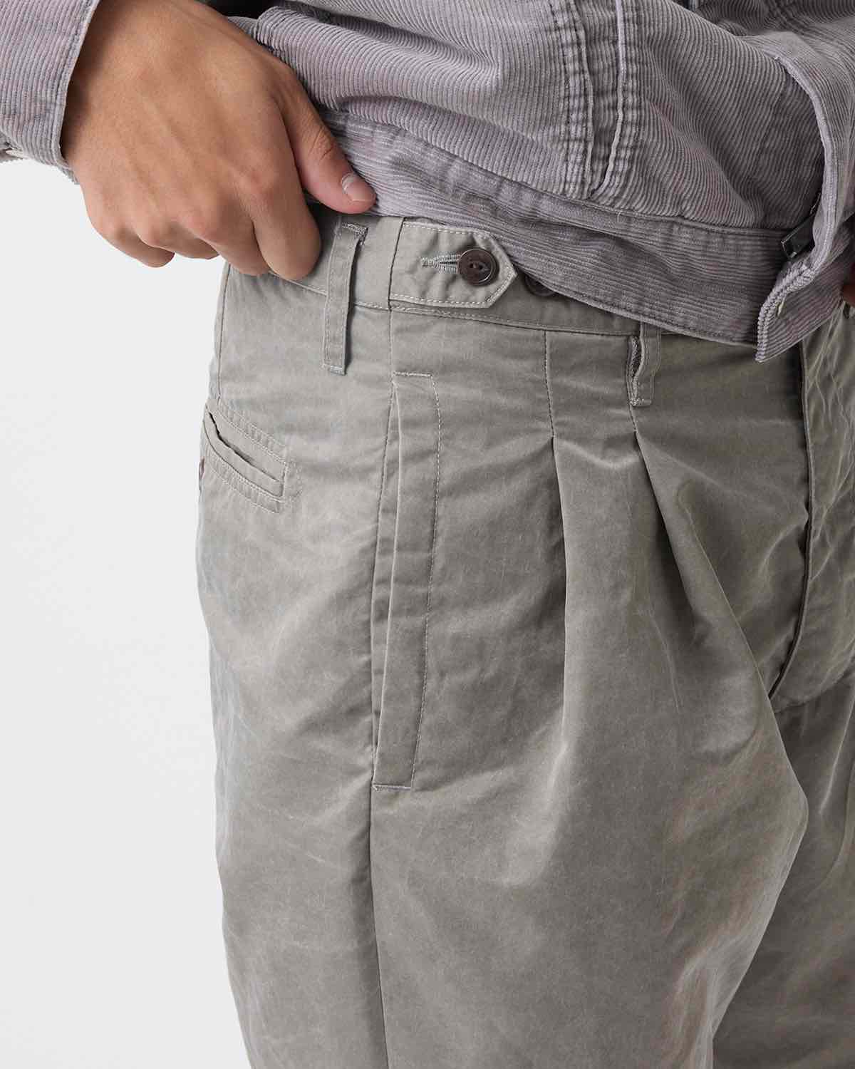 OFFICER CHINO TROUSERS NYLON TWILL PIGMENT DYE