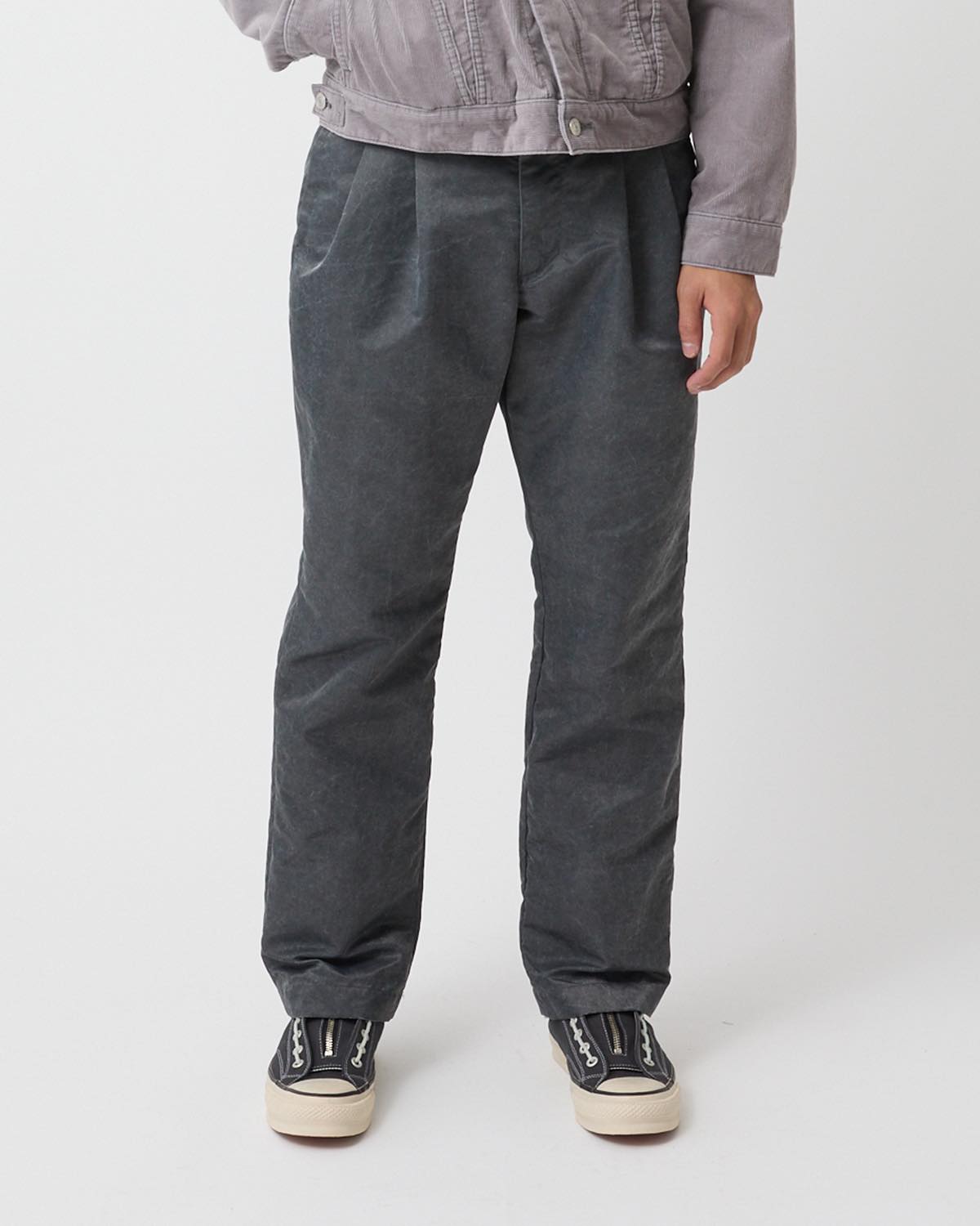 OFFICER CHINO TROUSERS NYLON TWILL PIGMENT DYE
