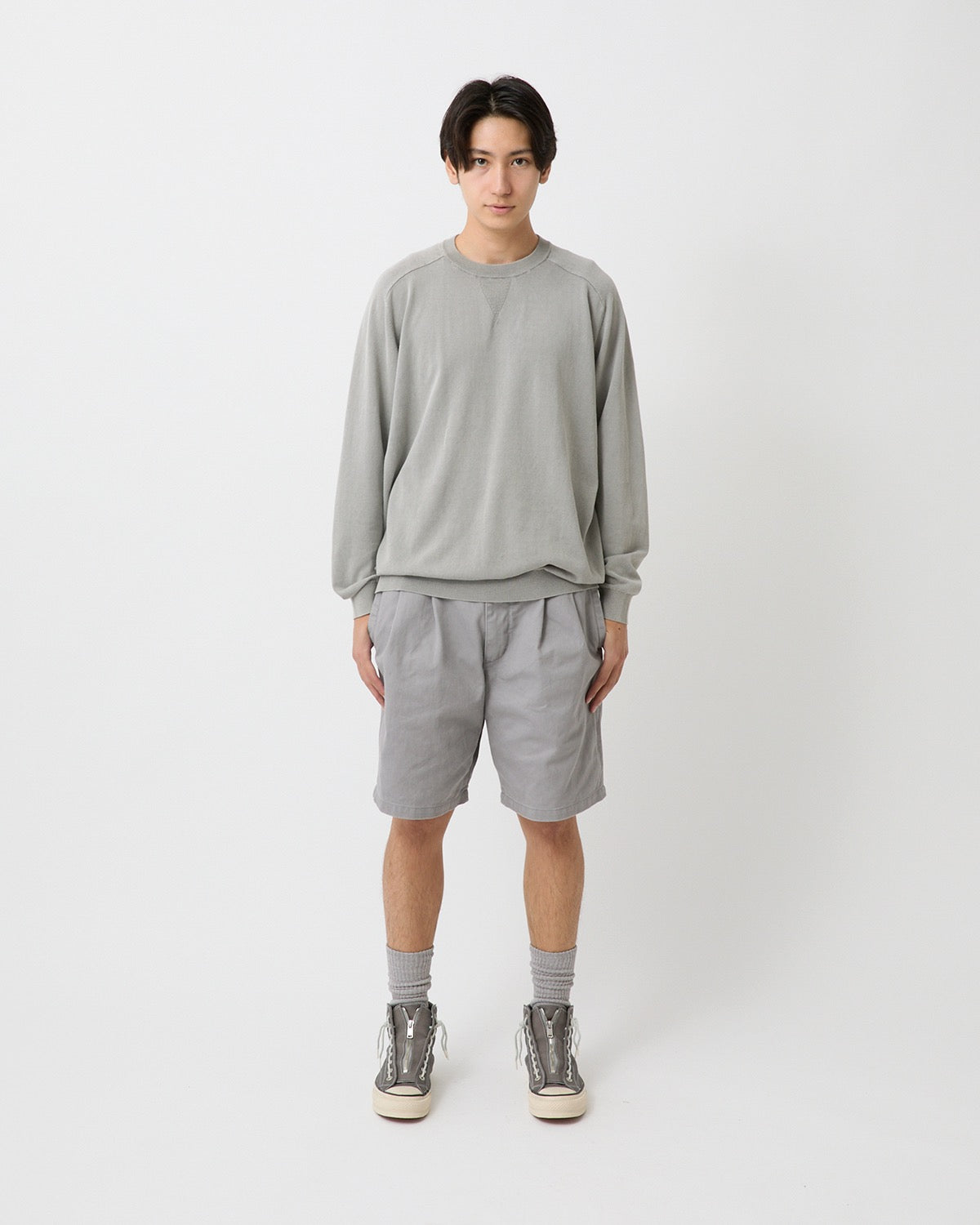 OFFICER CHINO SHORTS COTTON TWILL PIGMENT DYE
