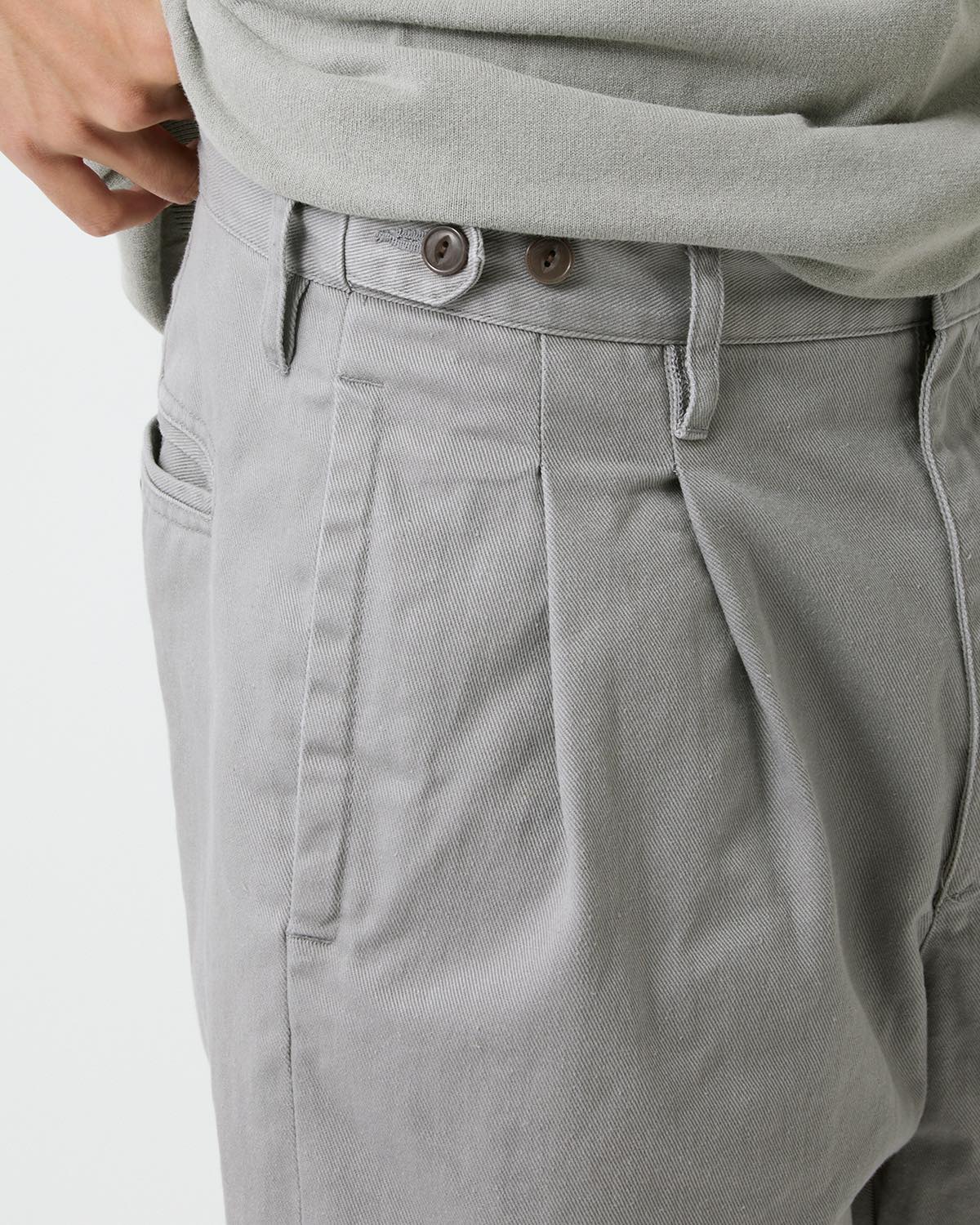 OFFICER CHINO SHORTS COTTON TWILL PIGMENT DYE