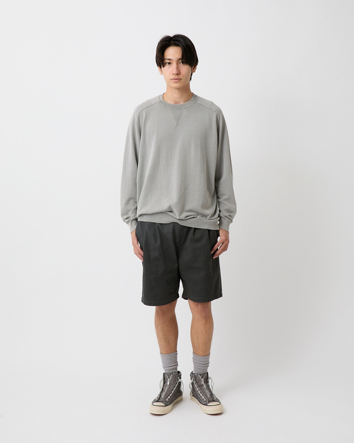 OFFICER CHINO SHORTS COTTON TWILL PIGMENT DYE
