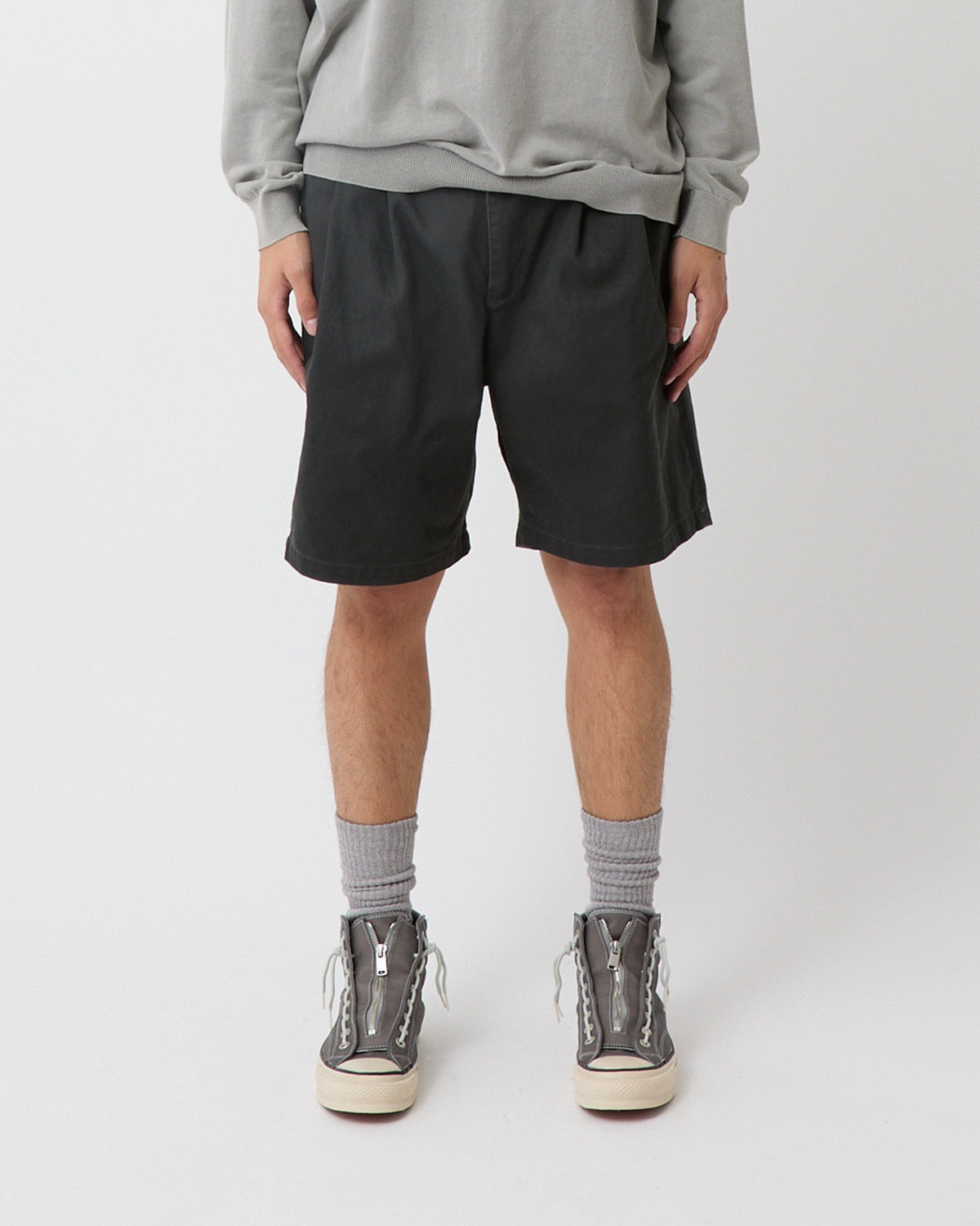 OFFICER CHINO SHORTS COTTON TWILL PIGMENT DYE
