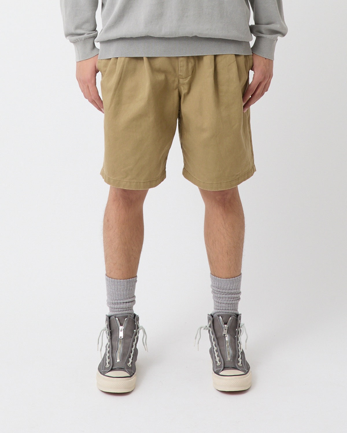 OFFICER CHINO SHORTS COTTON TWILL PIGMENT DYE