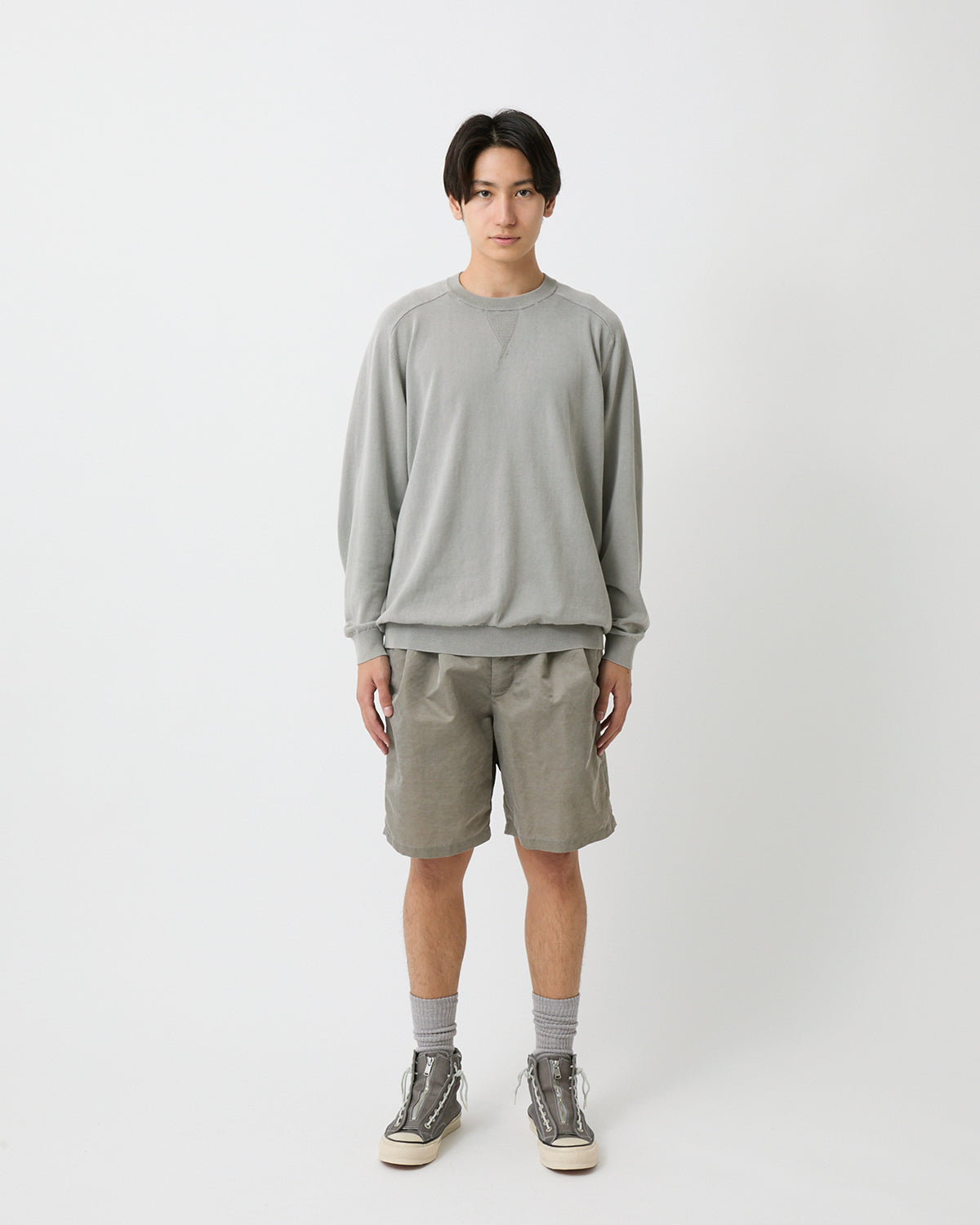 OFFICER CHINO SHORTS NYLON TWILL PIGMENT DYE