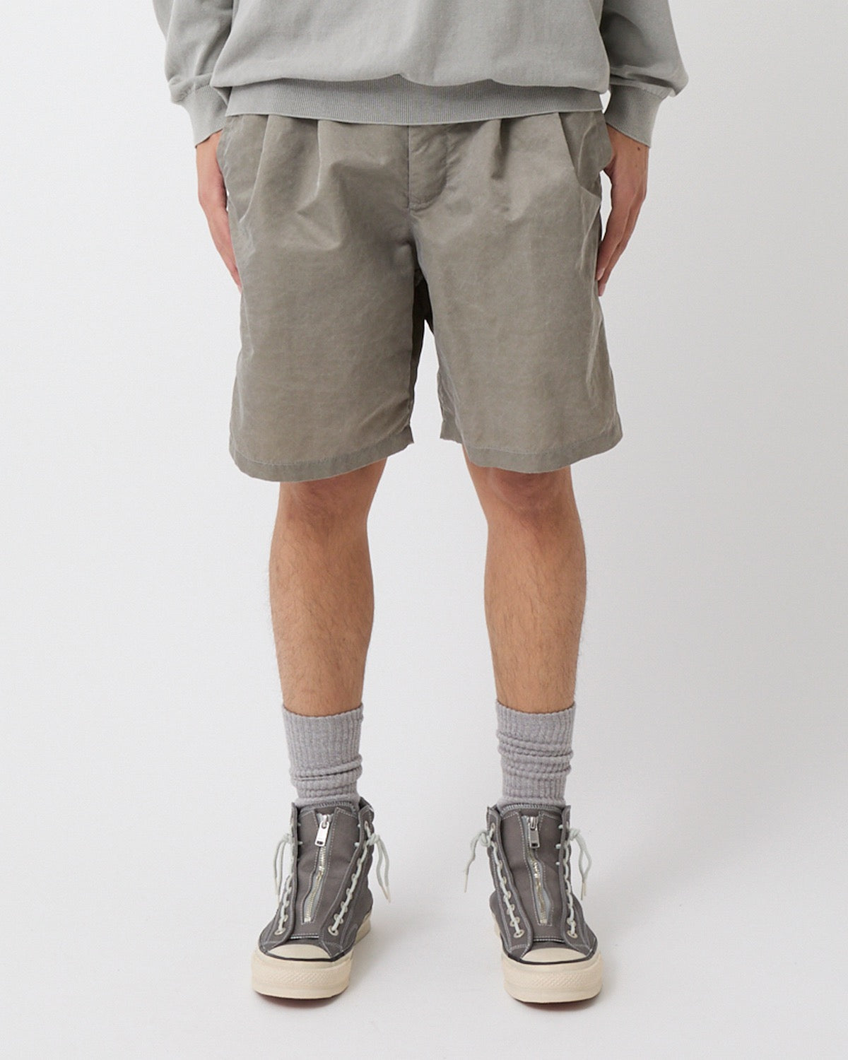 OFFICER CHINO SHORTS NYLON TWILL PIGMENT DYE