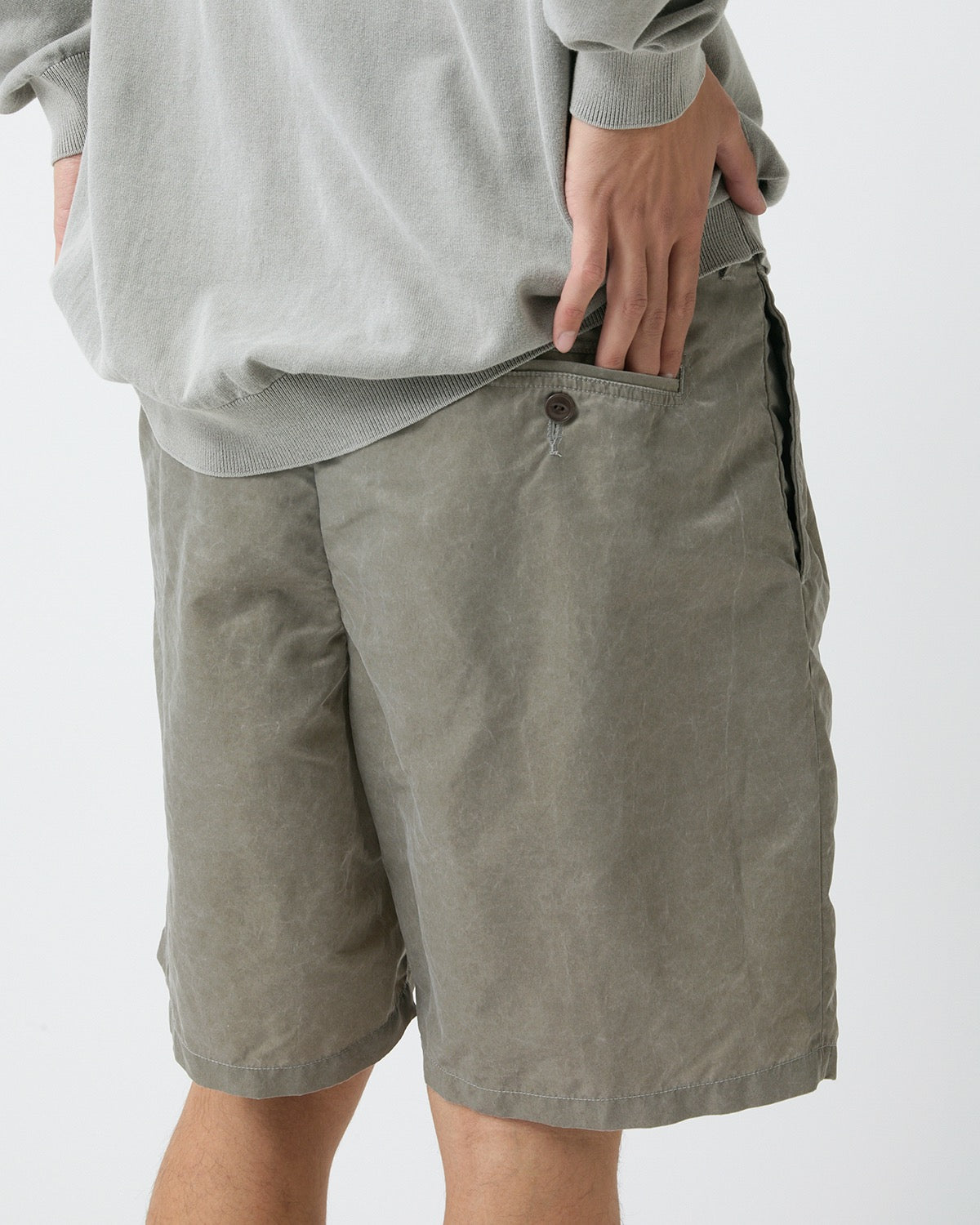 OFFICER CHINO SHORTS NYLON TWILL PIGMENT DYE