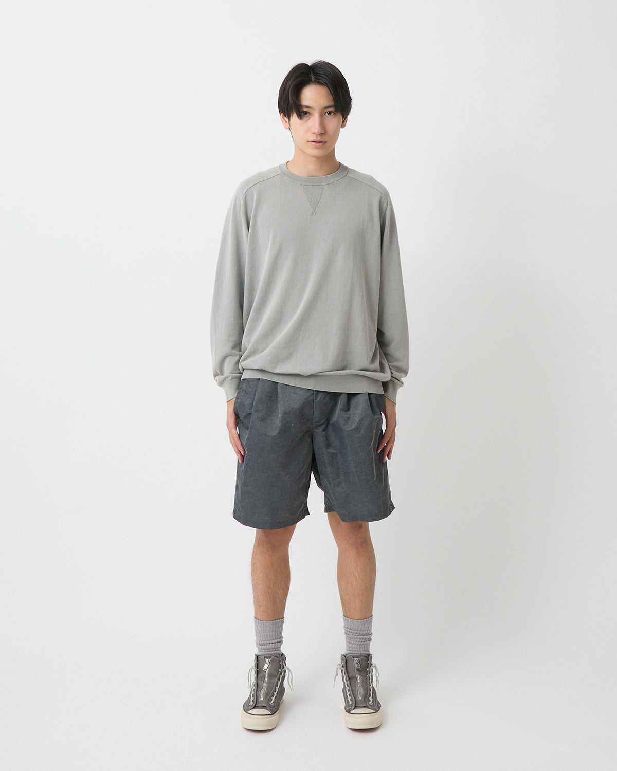 OFFICER CHINO SHORTS NYLON TWILL PIGMENT DYE