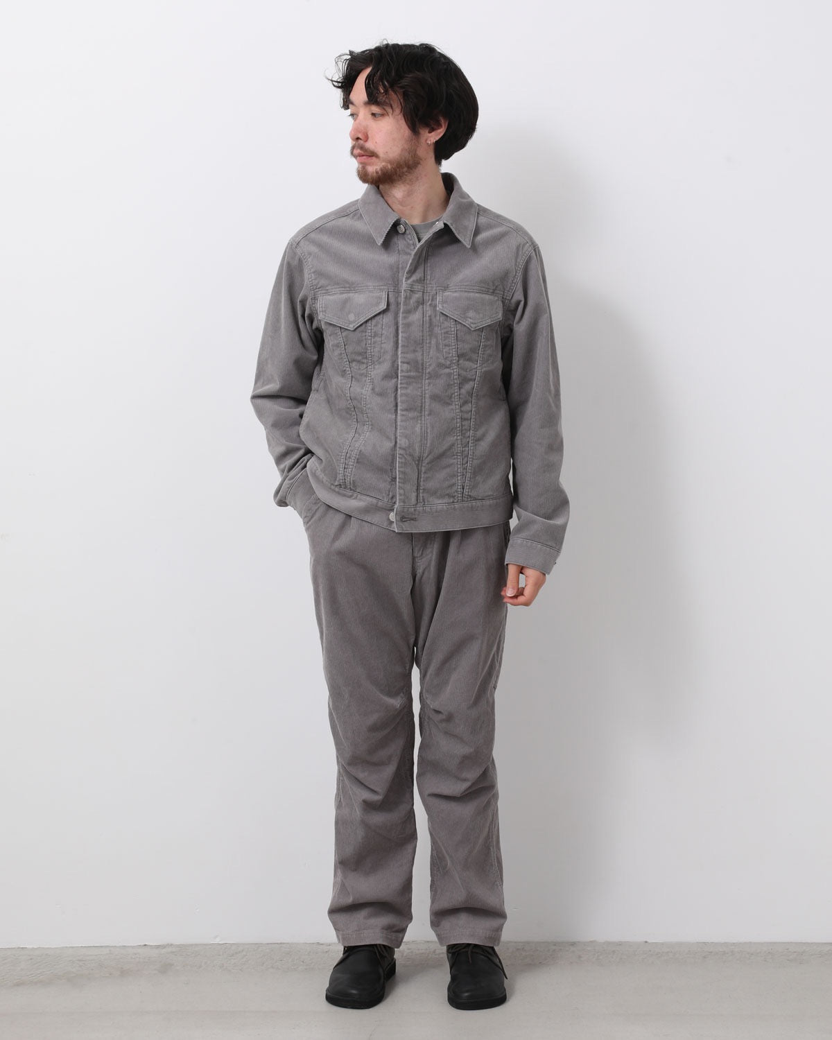 WORKER TROUSERS COTTON CORD SULFUR DYE