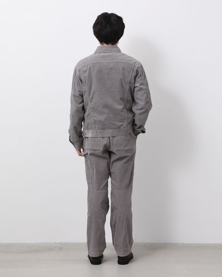 WORKER TROUSERS COTTON CORD SULFUR DYE