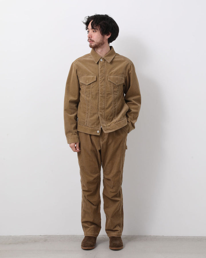 WORKER TROUSERS COTTON CORD SULFUR DYE