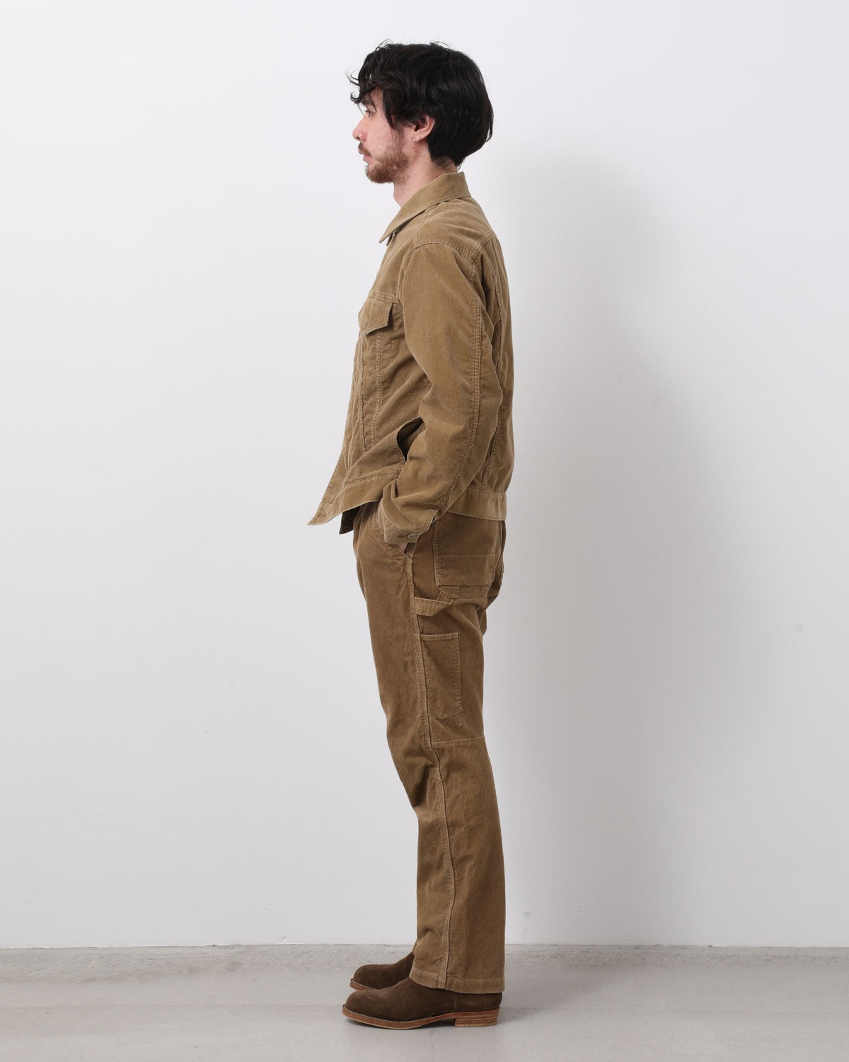 WORKER TROUSERS COTTON CORD SULFUR DYE