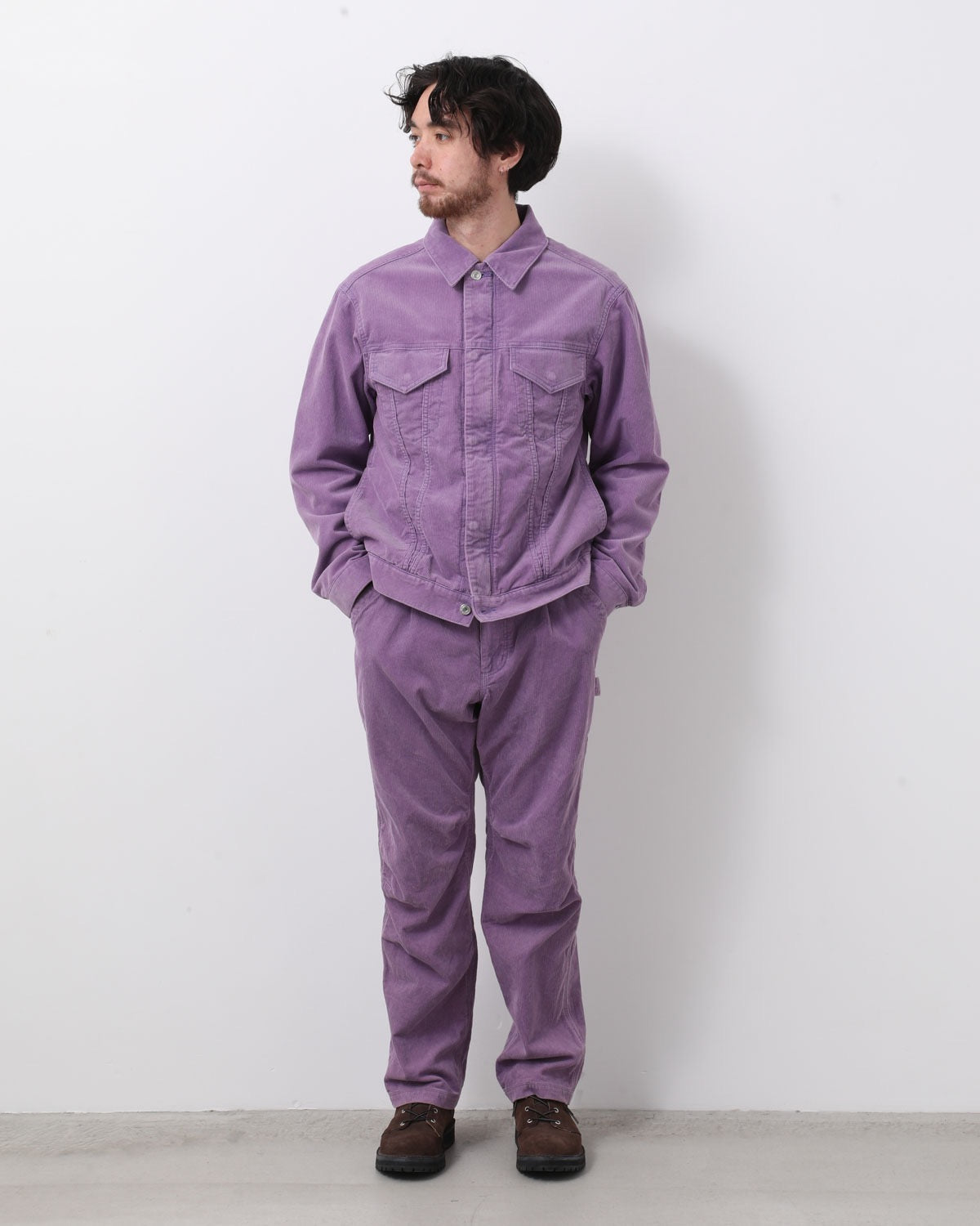 WORKER TROUSERS COTTON CORD SULFUR DYE