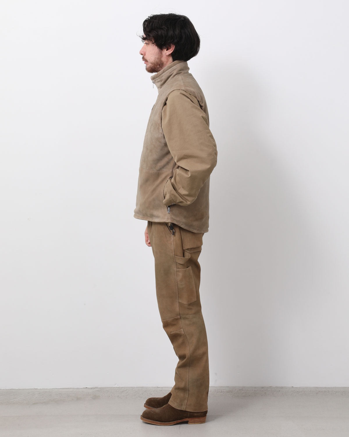 WORKER TROUSERS GOAT LEATHER