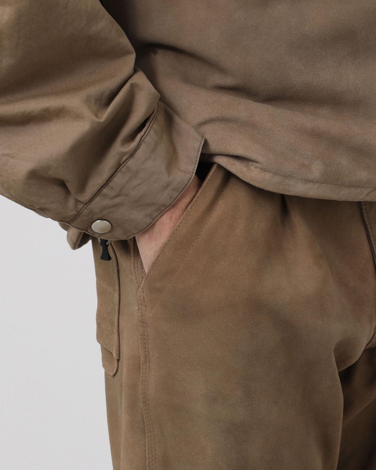 WORKER TROUSERS GOAT LEATHER