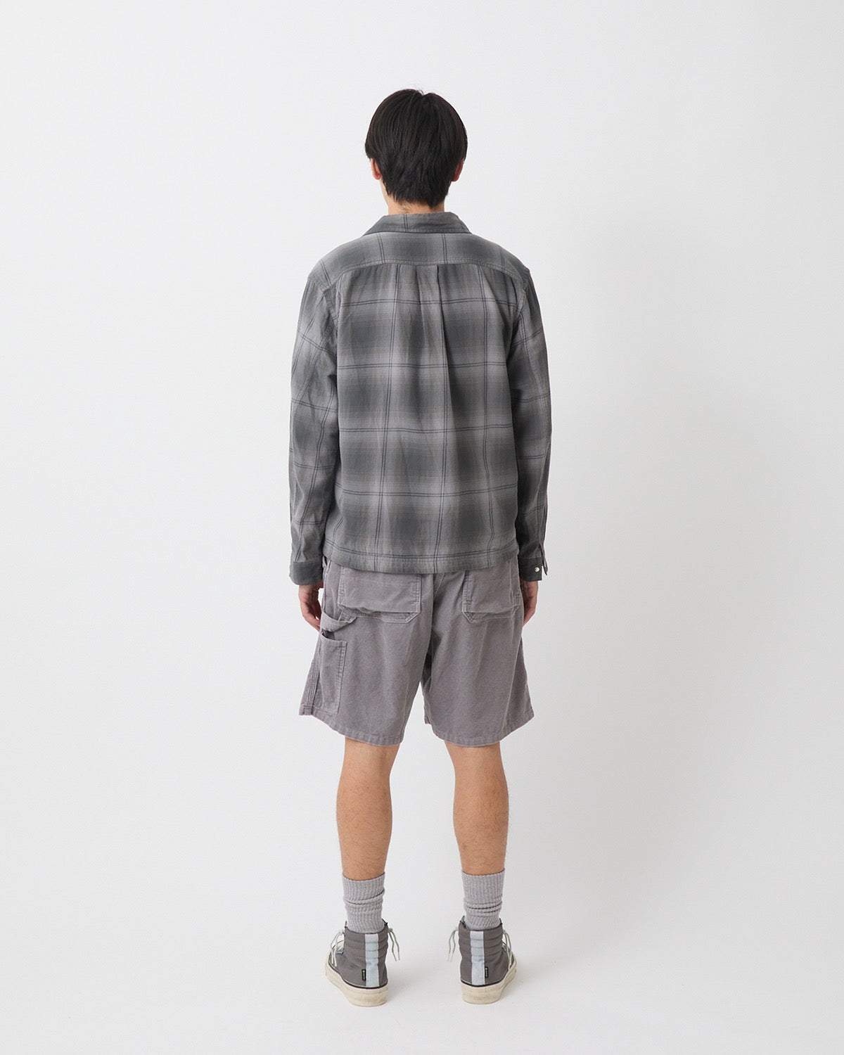 WORKER SHORTS COTTON CORD SULFUR DYE