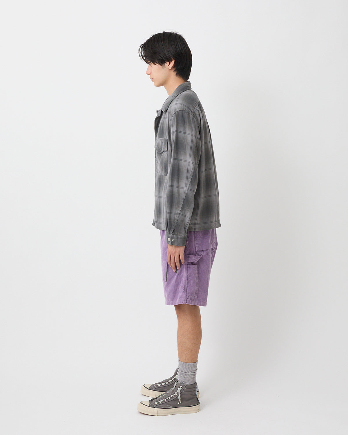 WORKER SHORTS COTTON CORD SULFUR DYE