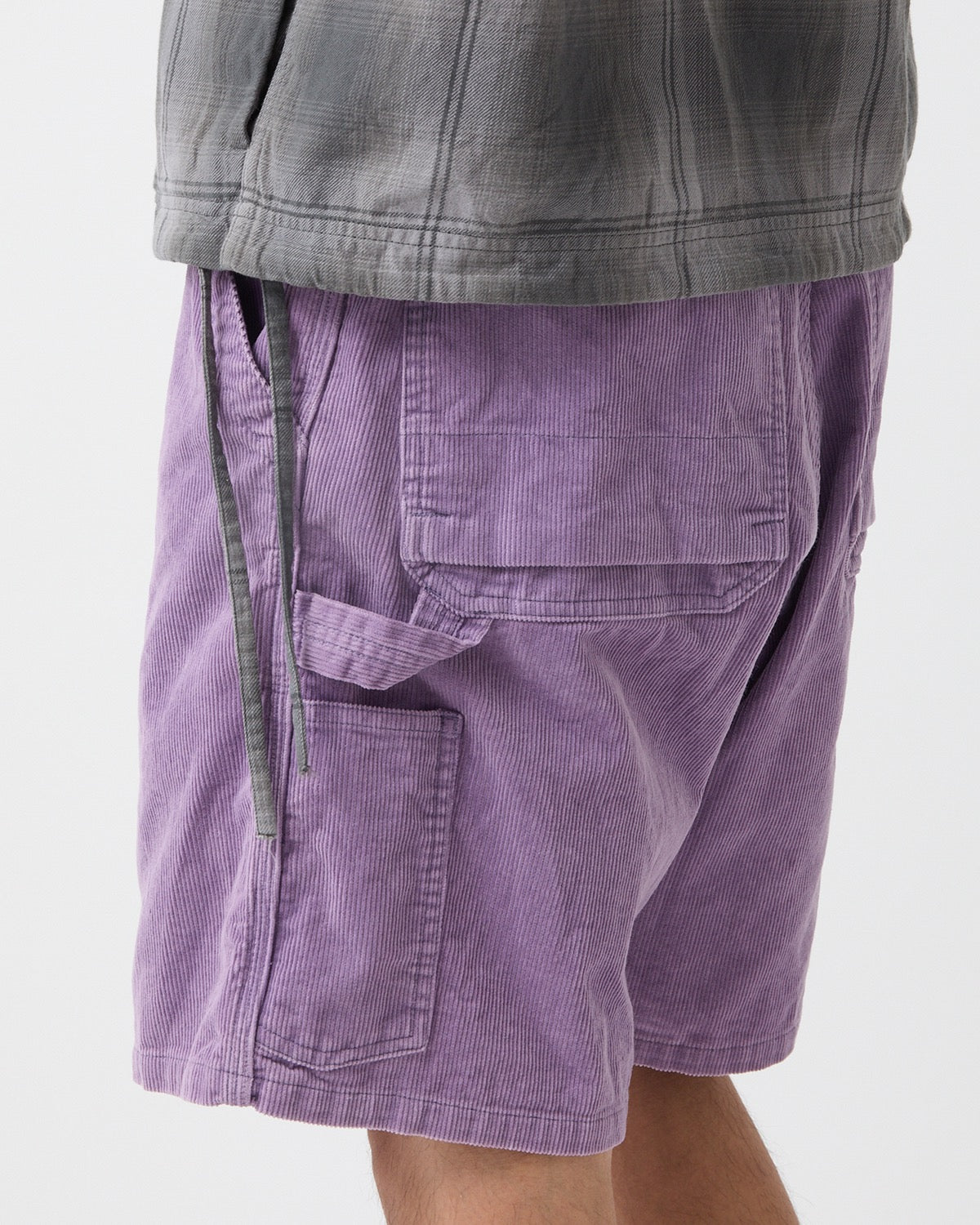 WORKER SHORTS COTTON CORD SULFUR DYE