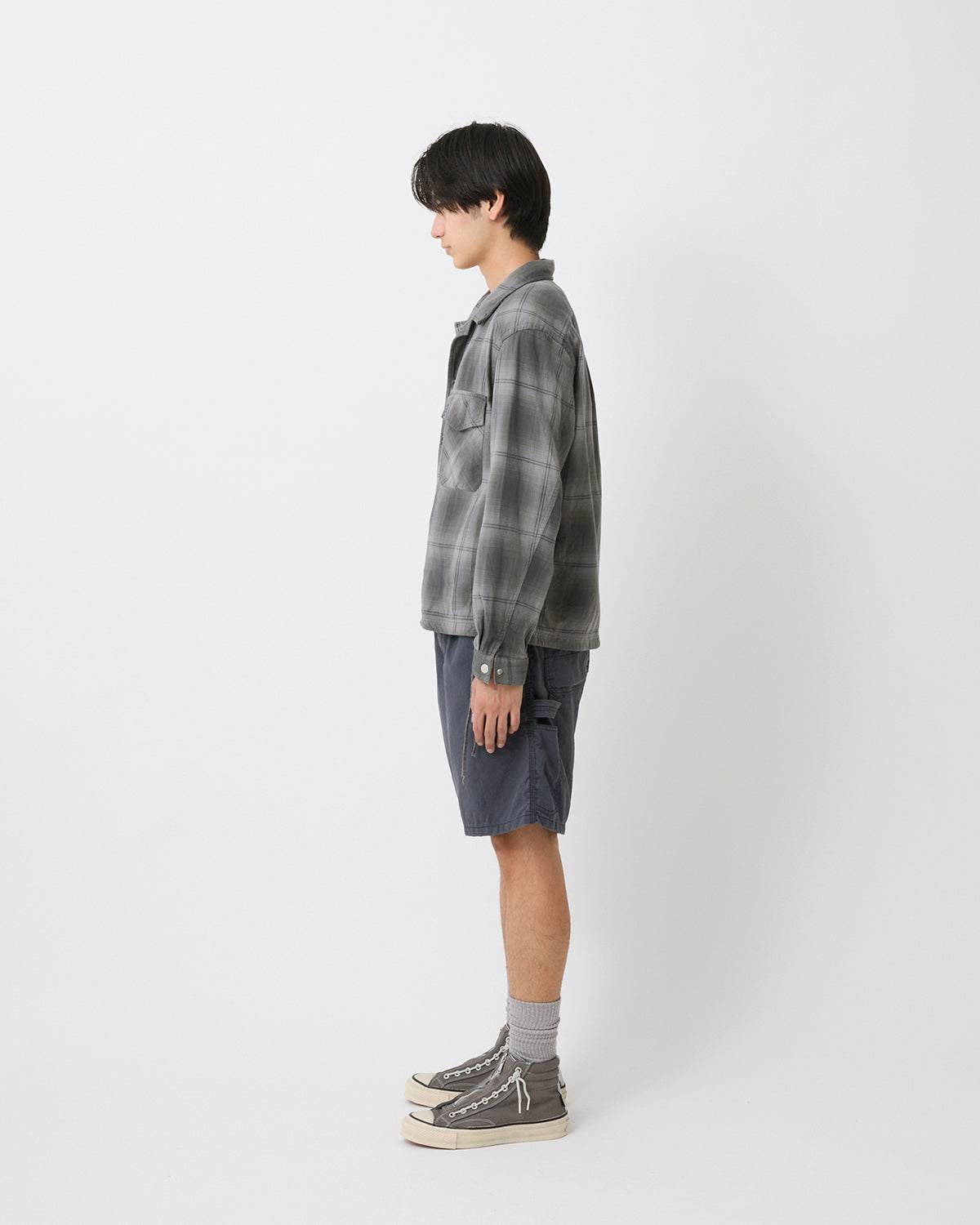 WORKER SHORTS NYLON OXFORD PIGMENT DYE