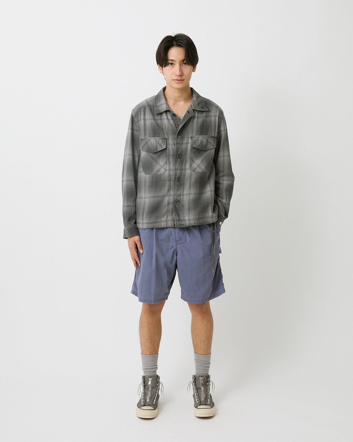 WORKER SHORTS NYLON OXFORD PIGMENT DYE