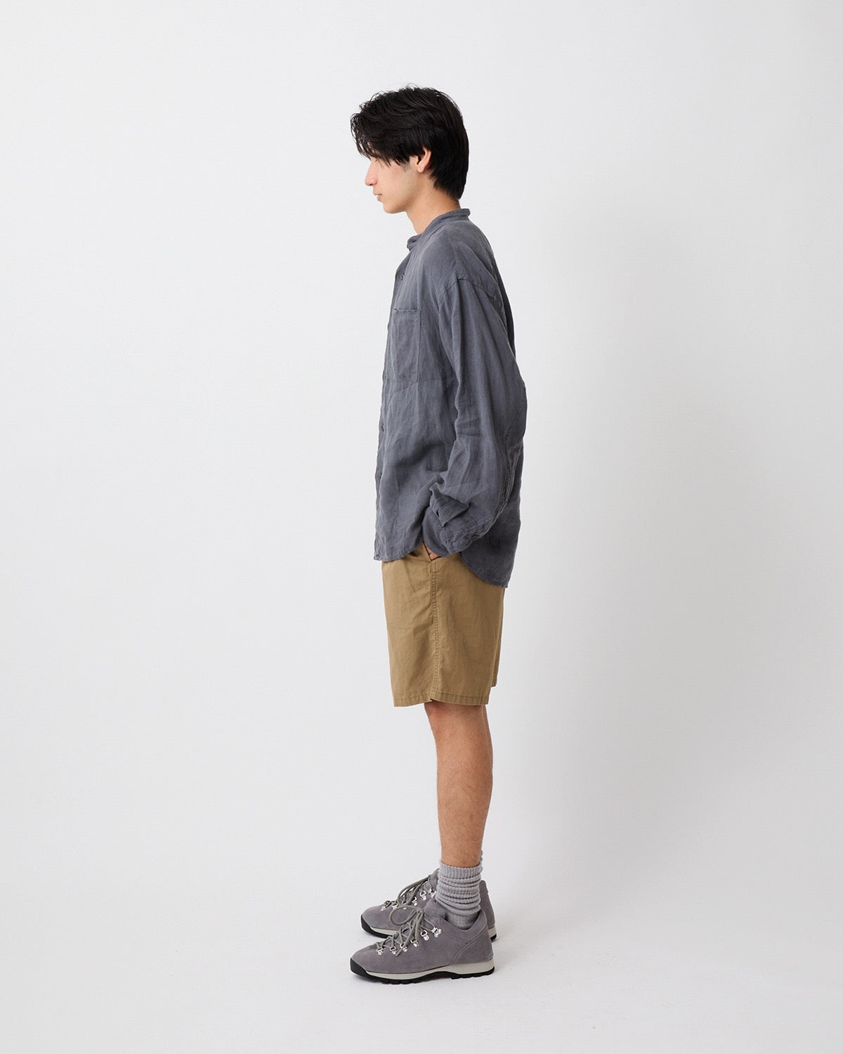 DWELLER EASY SHORTS C/Li TWILL PIGMENT DYE