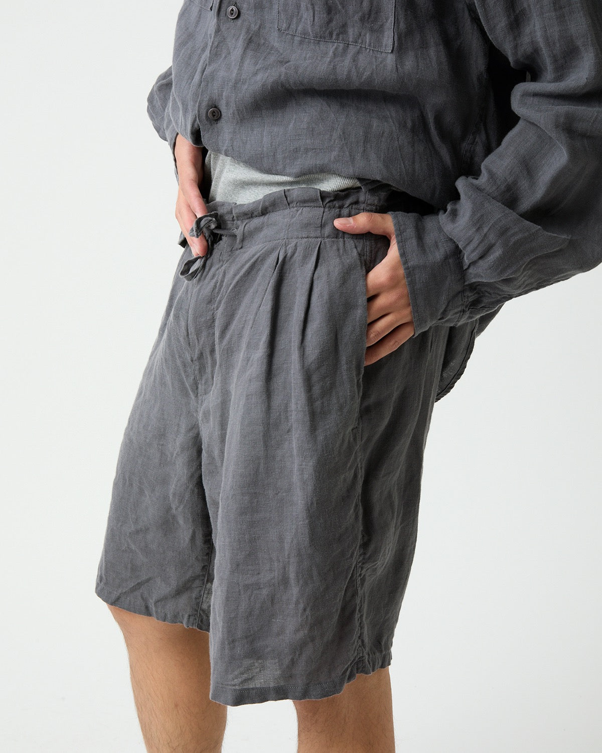 DWELLER EASY SHORTS LINEN CANVAS