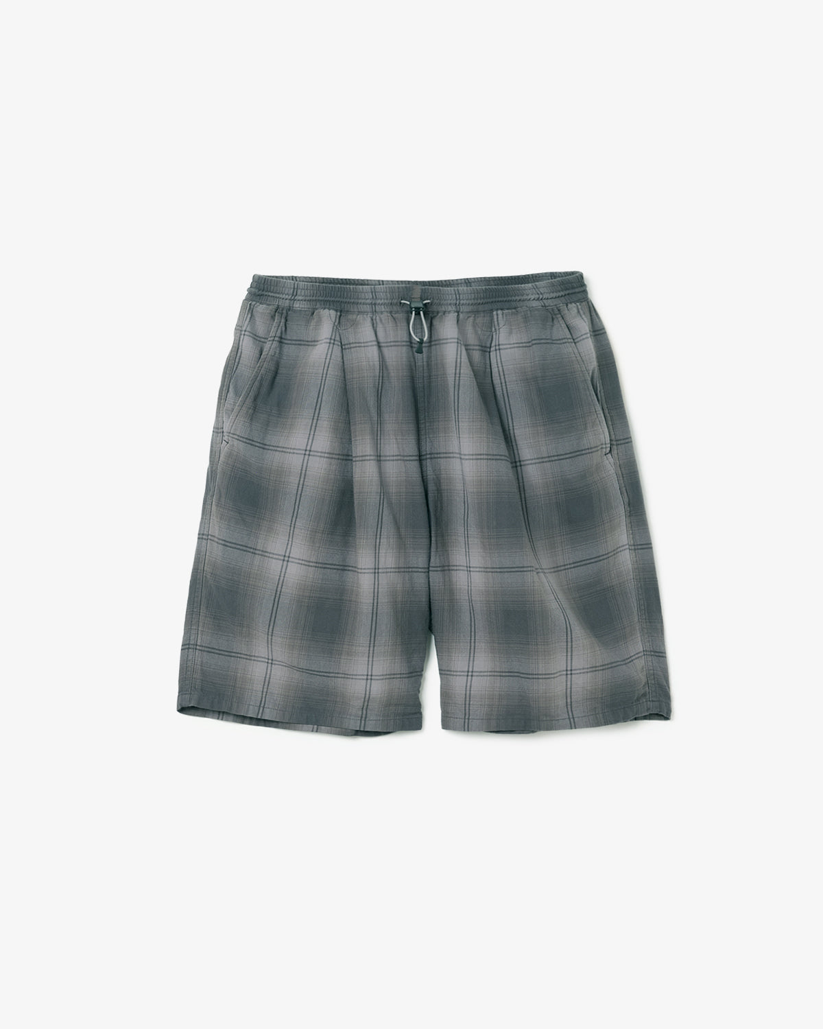 HIKER EASY SHORTS COTTON TWILL OMBRE CHECK by Rafu