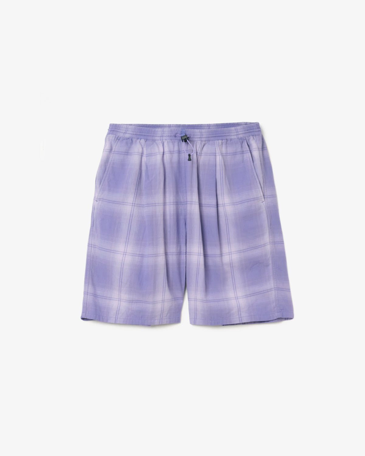 HIKER EASY SHORTS COTTON TWILL OMBRE CHECK by Rafu