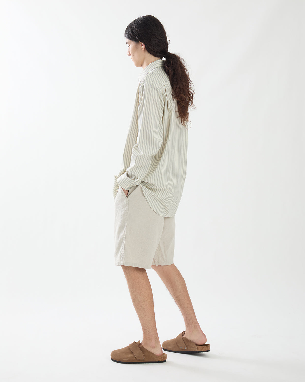 WALKER EASY SHORTS LINEN COTTON OXFORD