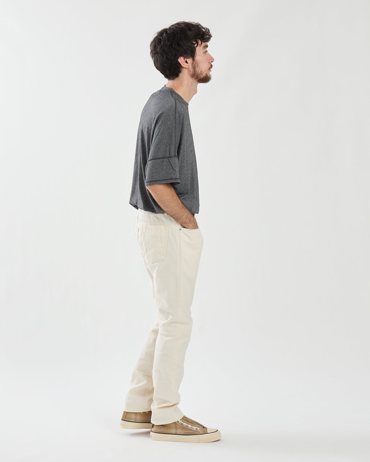 TRUCKER 5P JEANS NARROW COTTON OXFORD
