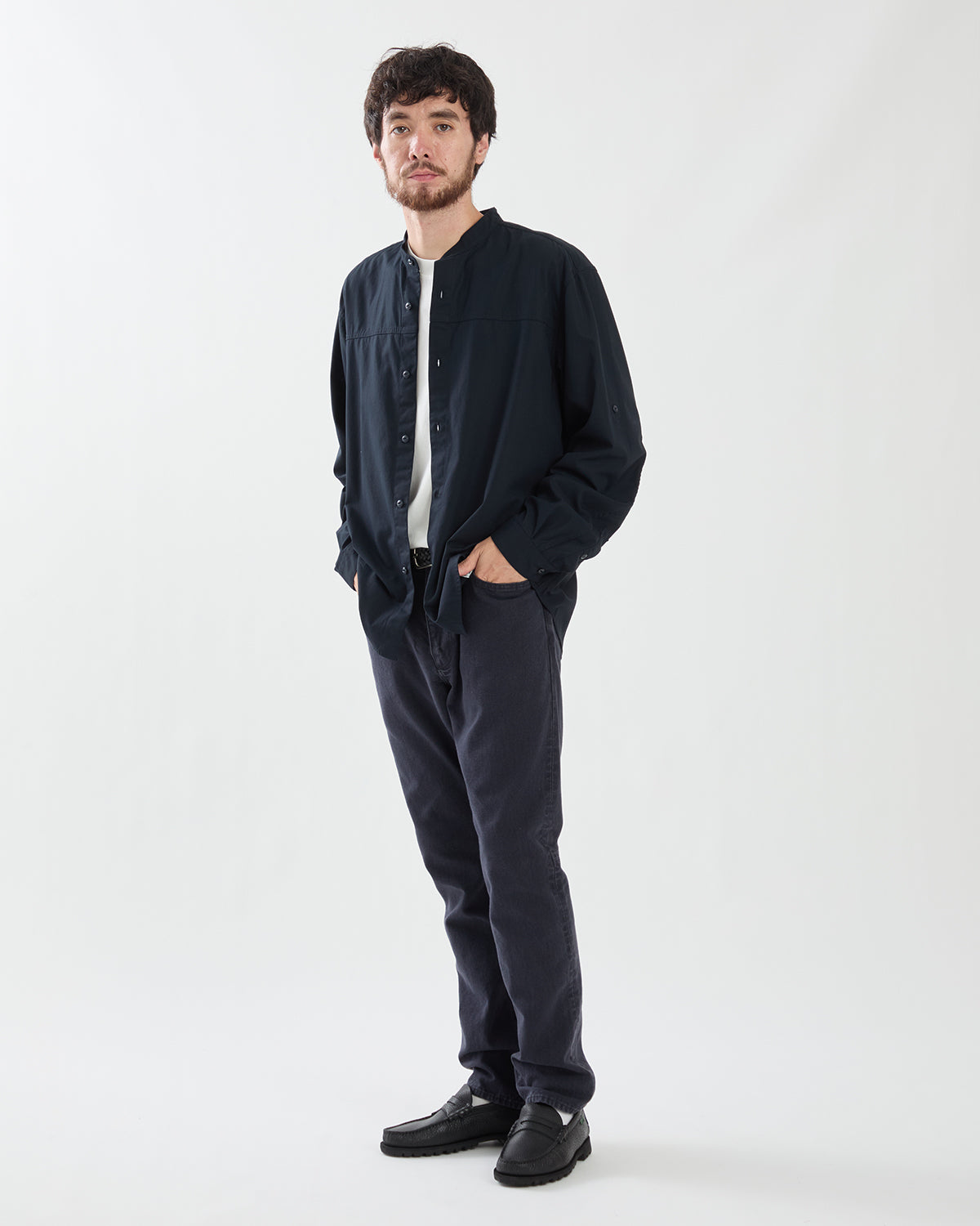 TRUCKER 5P JEANS NARROW COTTON OXFORD